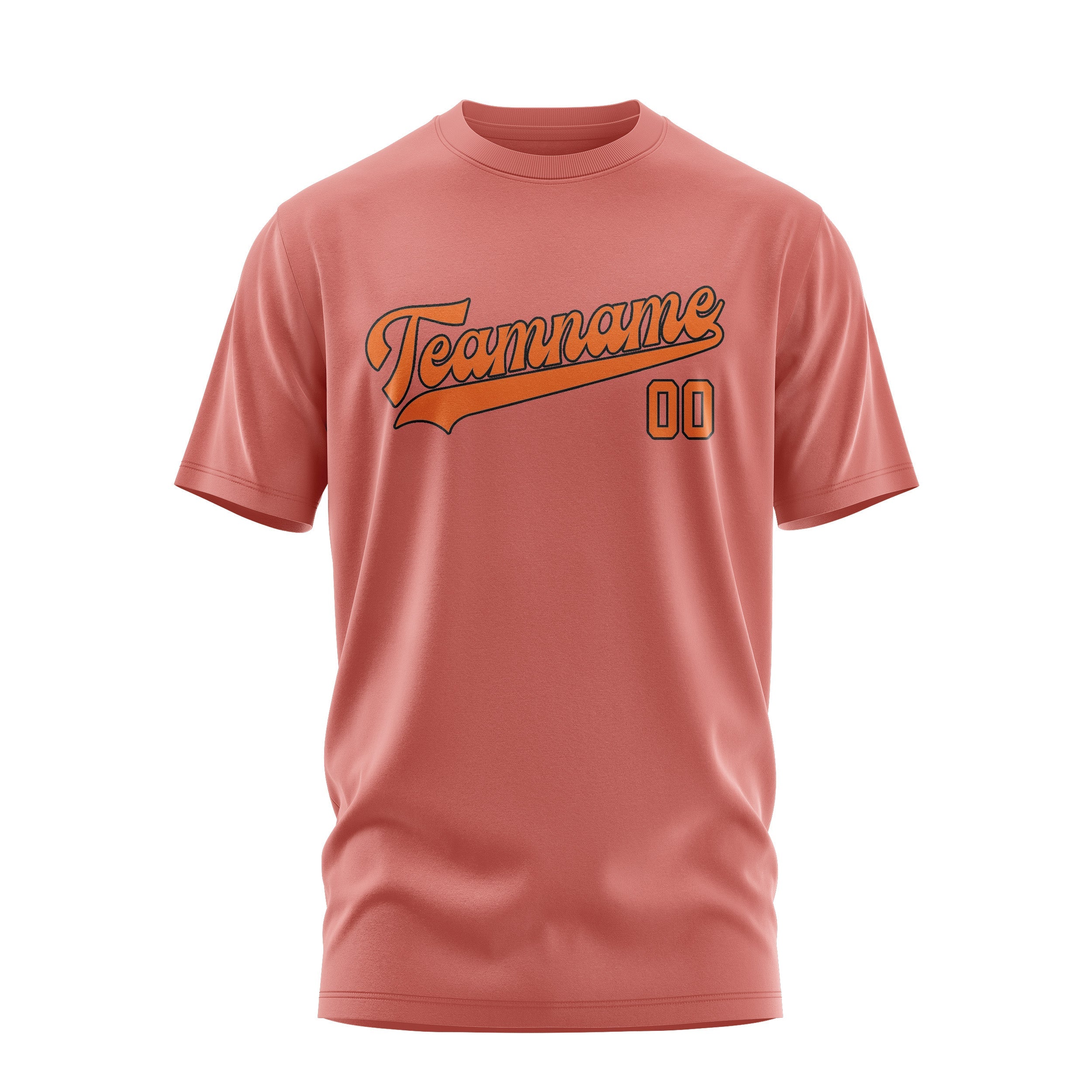 T-shirt personnalisé cuivre rose orange