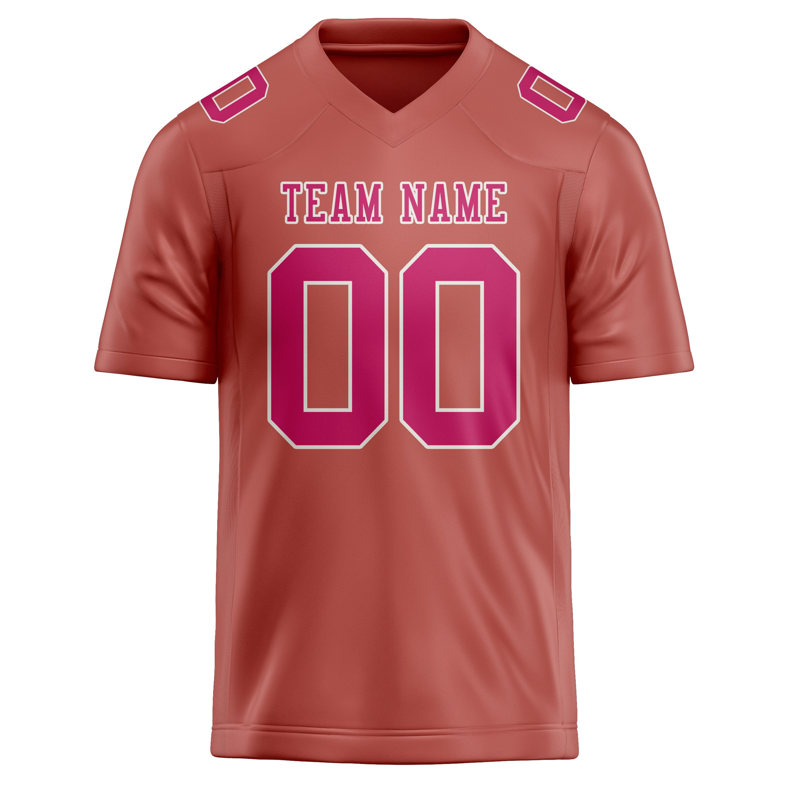 Maillot de football personnalisé rose cuivré