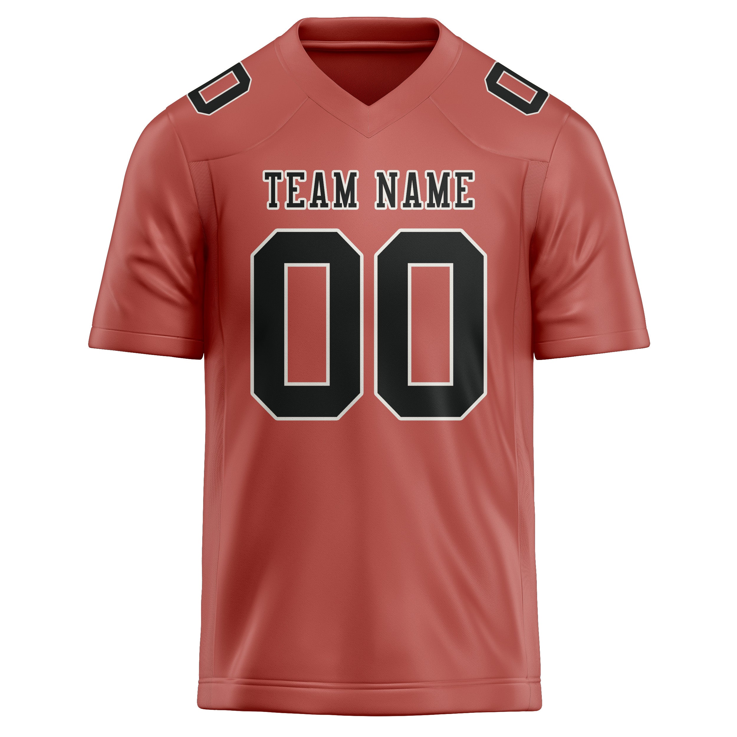Maillot de football noir personnalisé Copper Rose