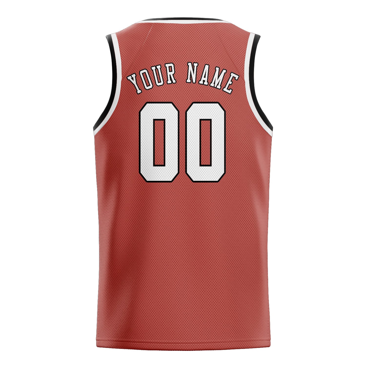 Maillot de basketball blanc personnalisé Copper Rose
