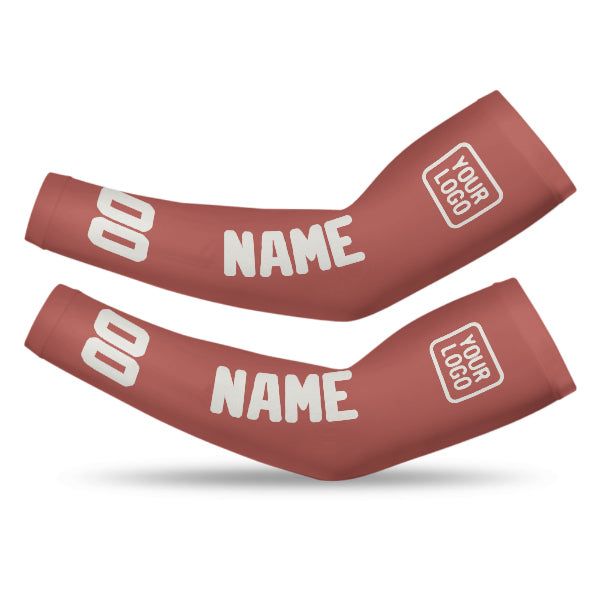 Manchon de bras personnalisé Copper Rose White