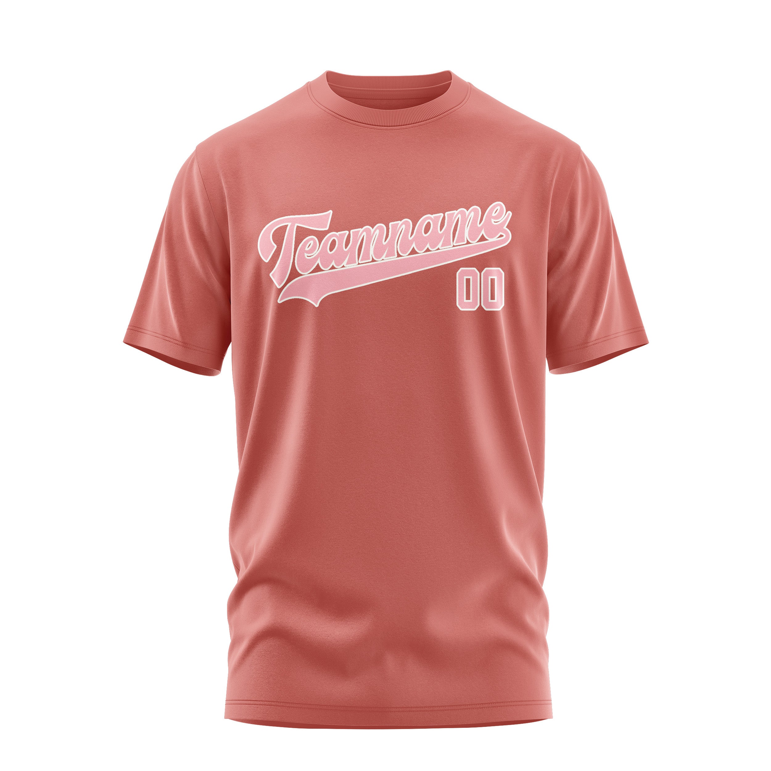 T-shirt rose clair personnalisé Copper Rose