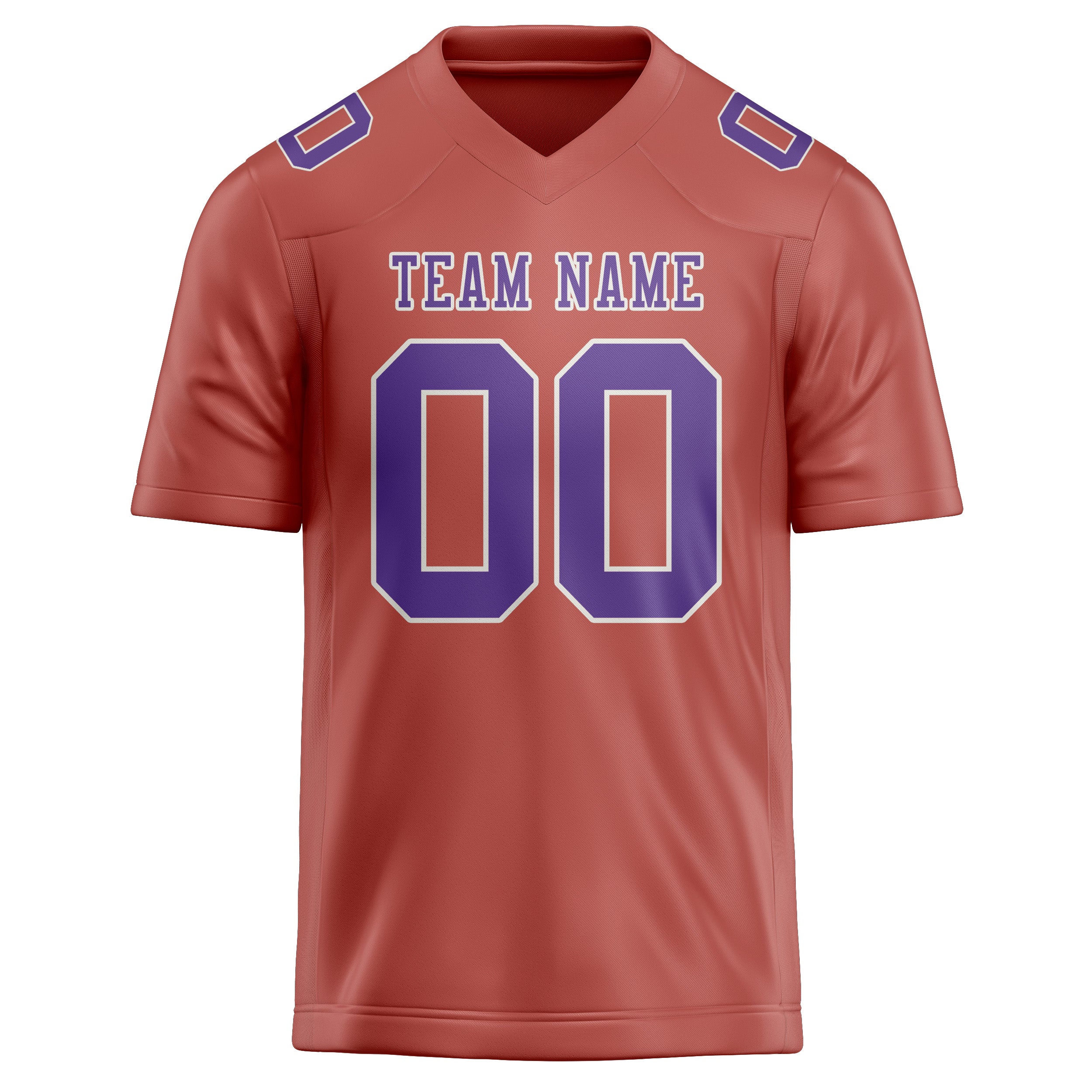 Maillot de football personnalisé cuivre rose violet clair