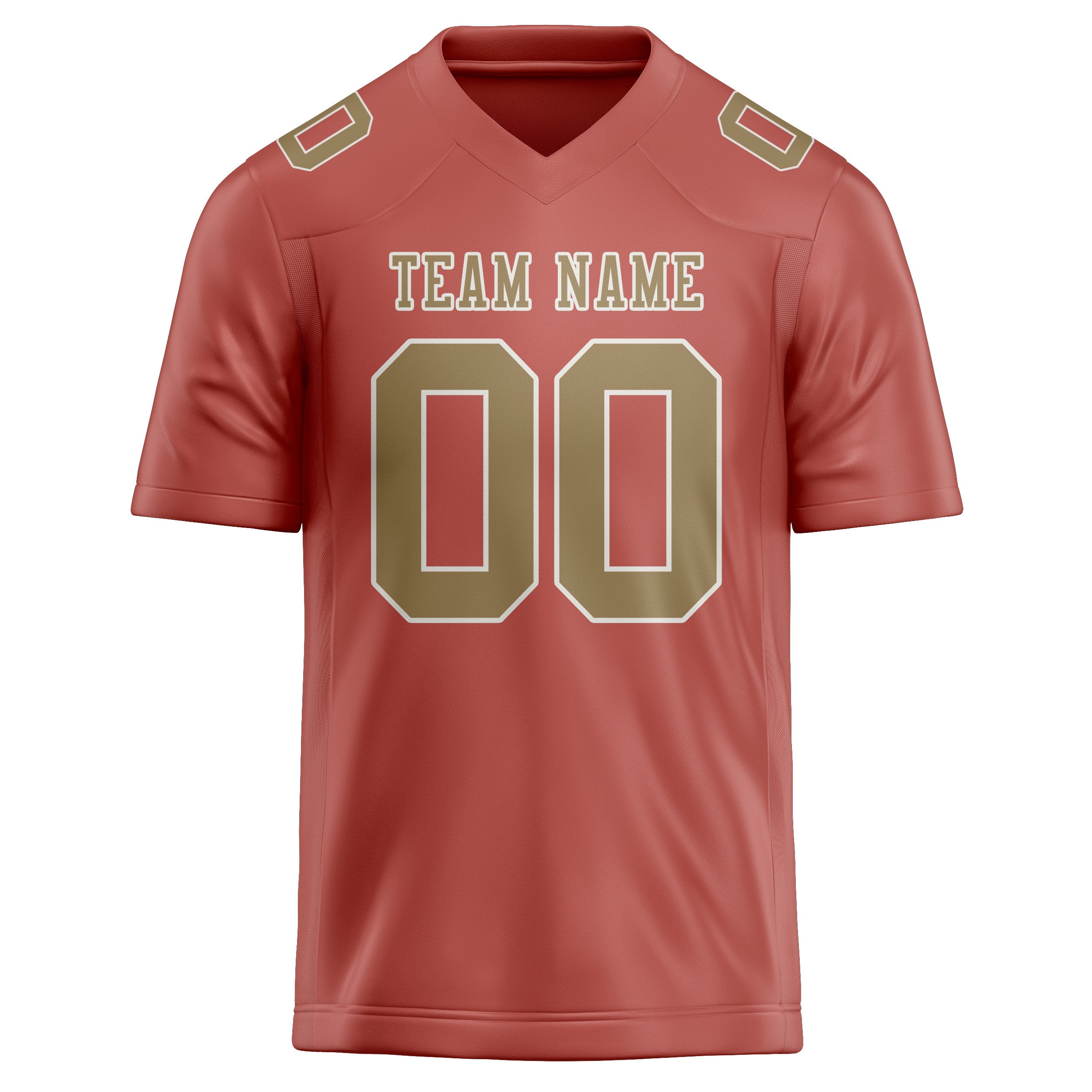 Maillot de football personnalisé Copper Rose kaki clair