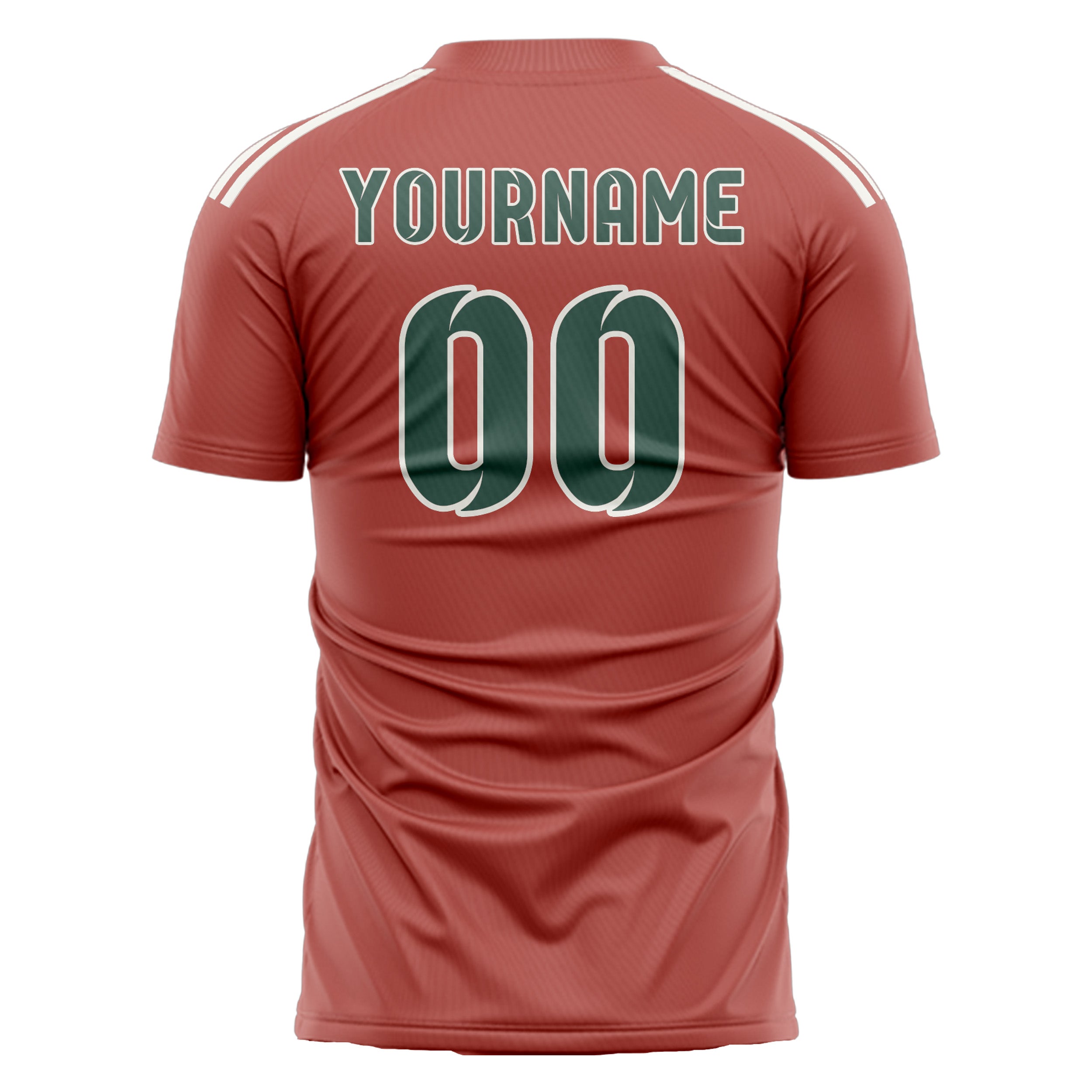 Maillot de football personnalisé Copper Rose bleu et vert