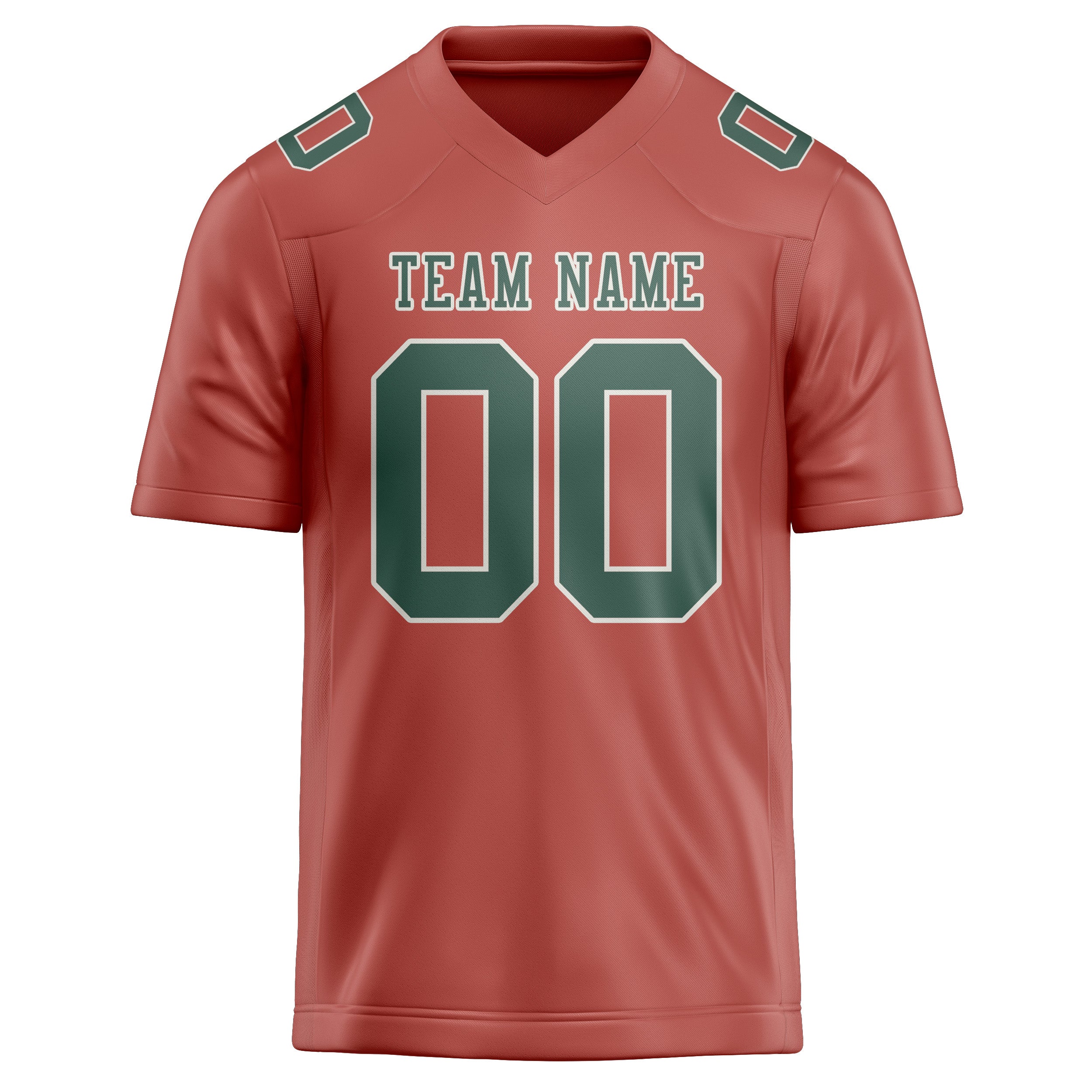 Maillot de football personnalisé Copper Rose bleu et vert