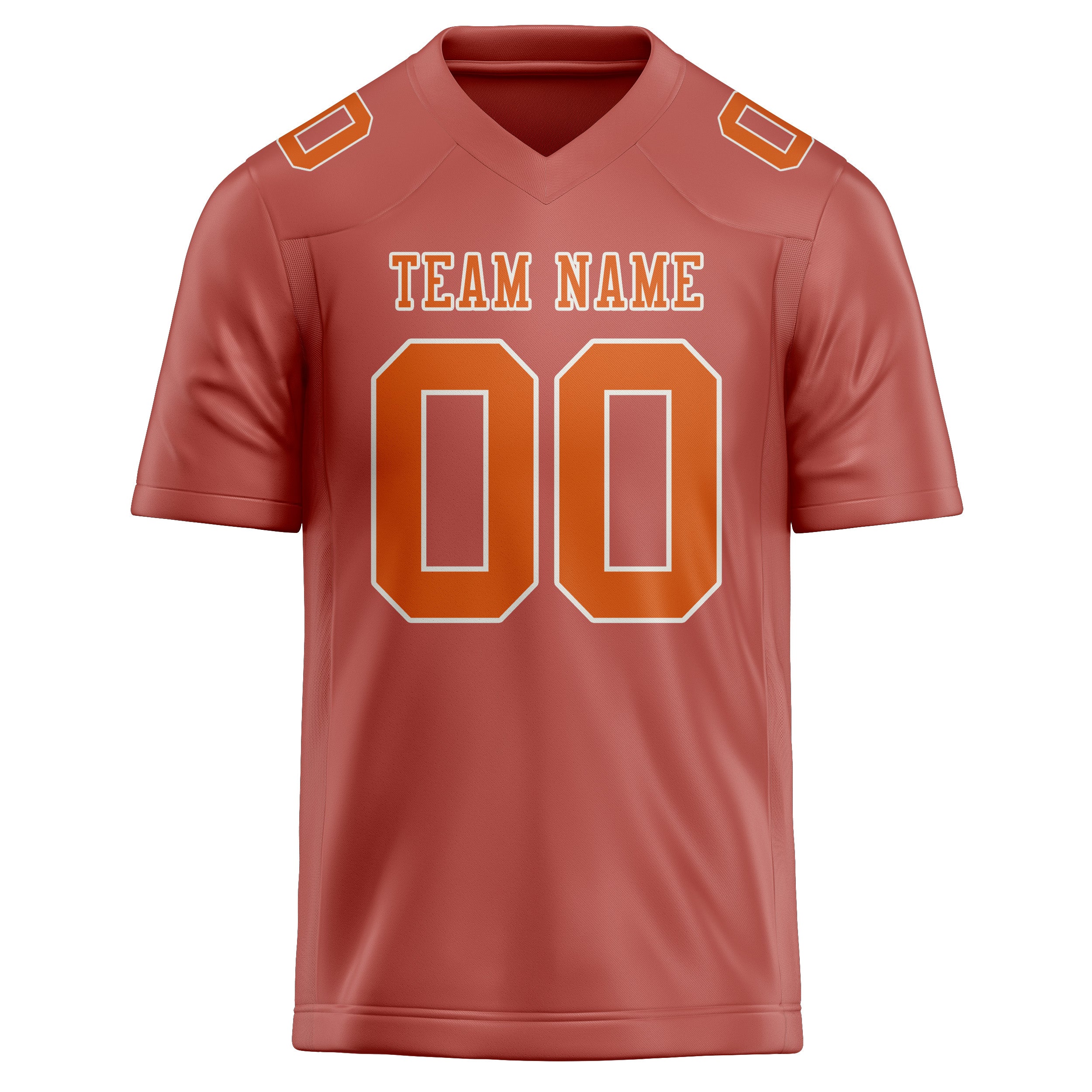 Maillot de football personnalisé Copper Rose Orange