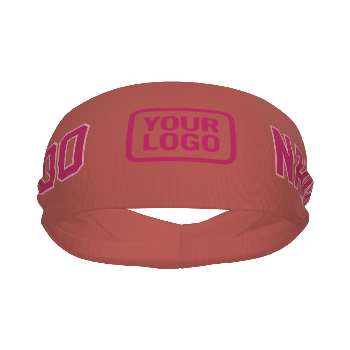 Bandeau de sport personnalisé rose cuivré