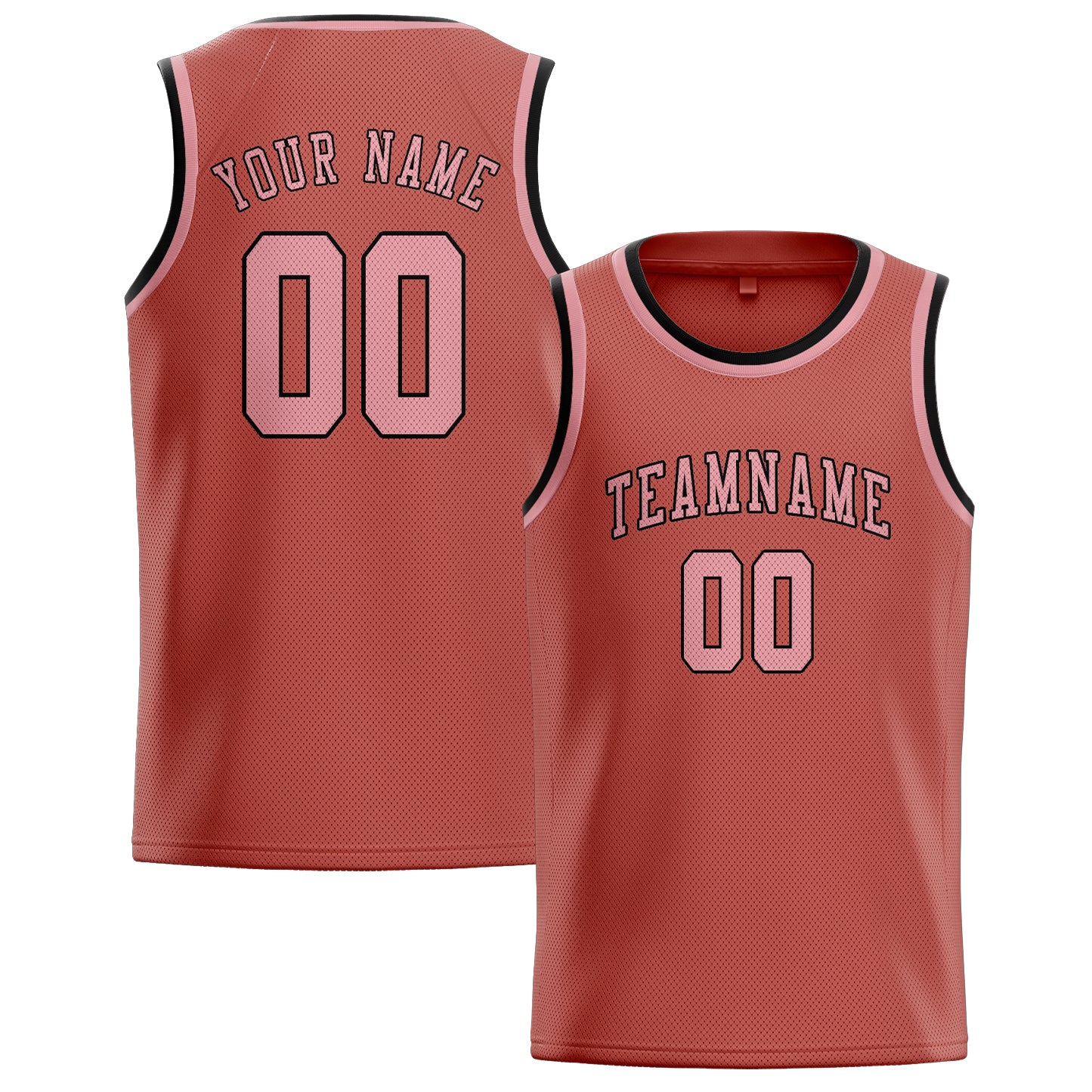 Maillot de basketball personnalisé Copper Rose rose clair