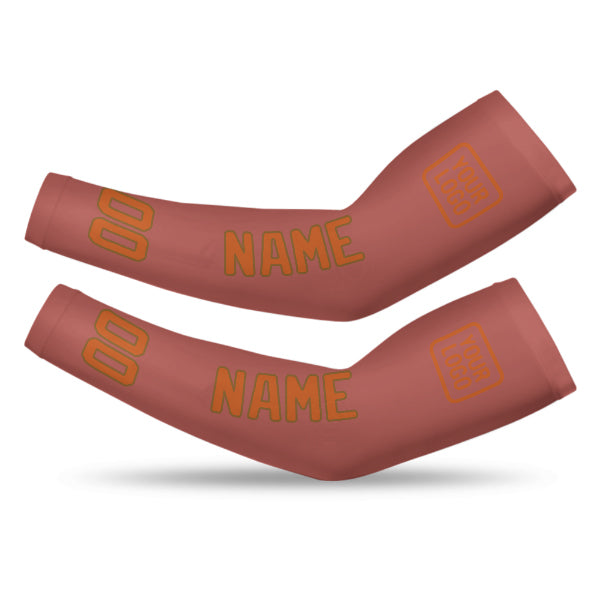 Manchon de bras personnalisé en cuivre rose orange