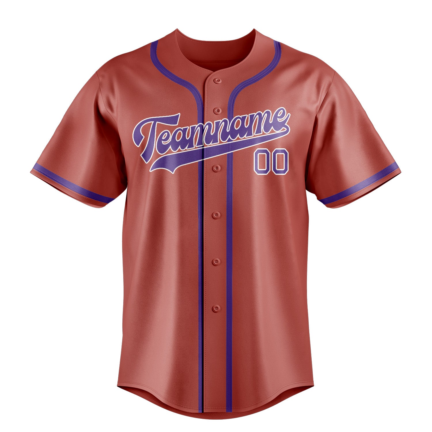 Maillot de baseball personnalisé Copper Rose violet clair