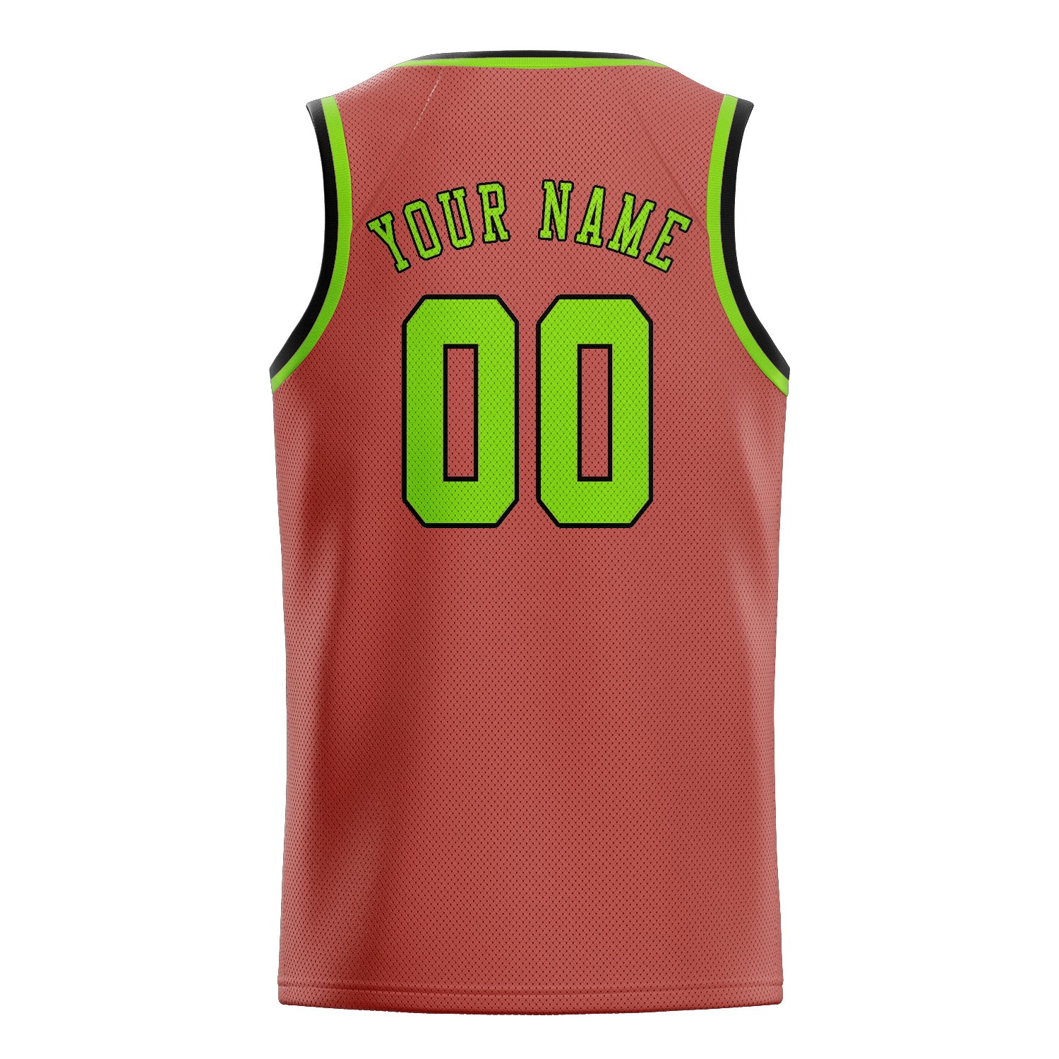 Maillot de basketball personnalisé cuivre rose vert émeraude