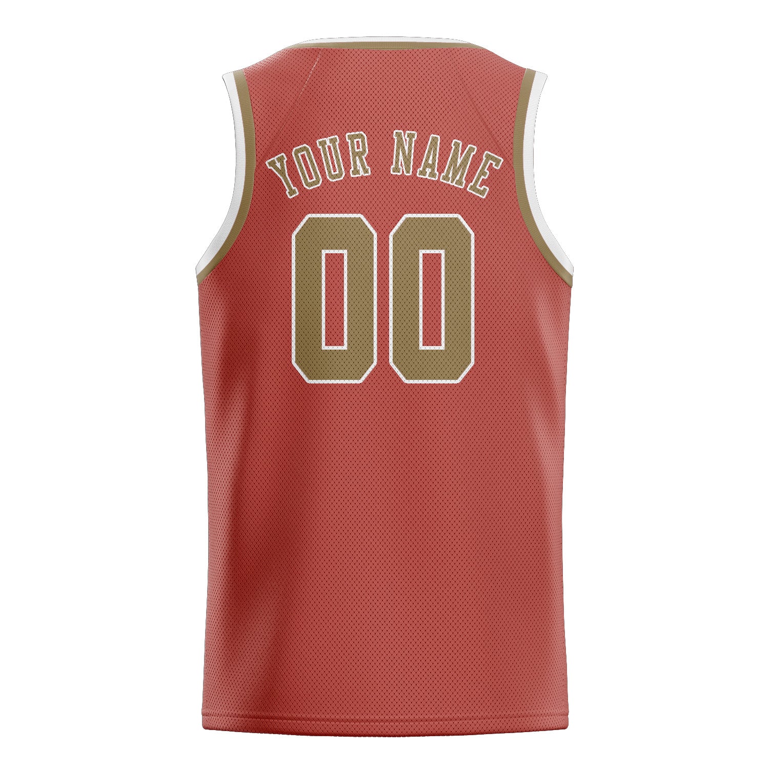 Maillot de basketball personnalisé Copper Rose kaki clair