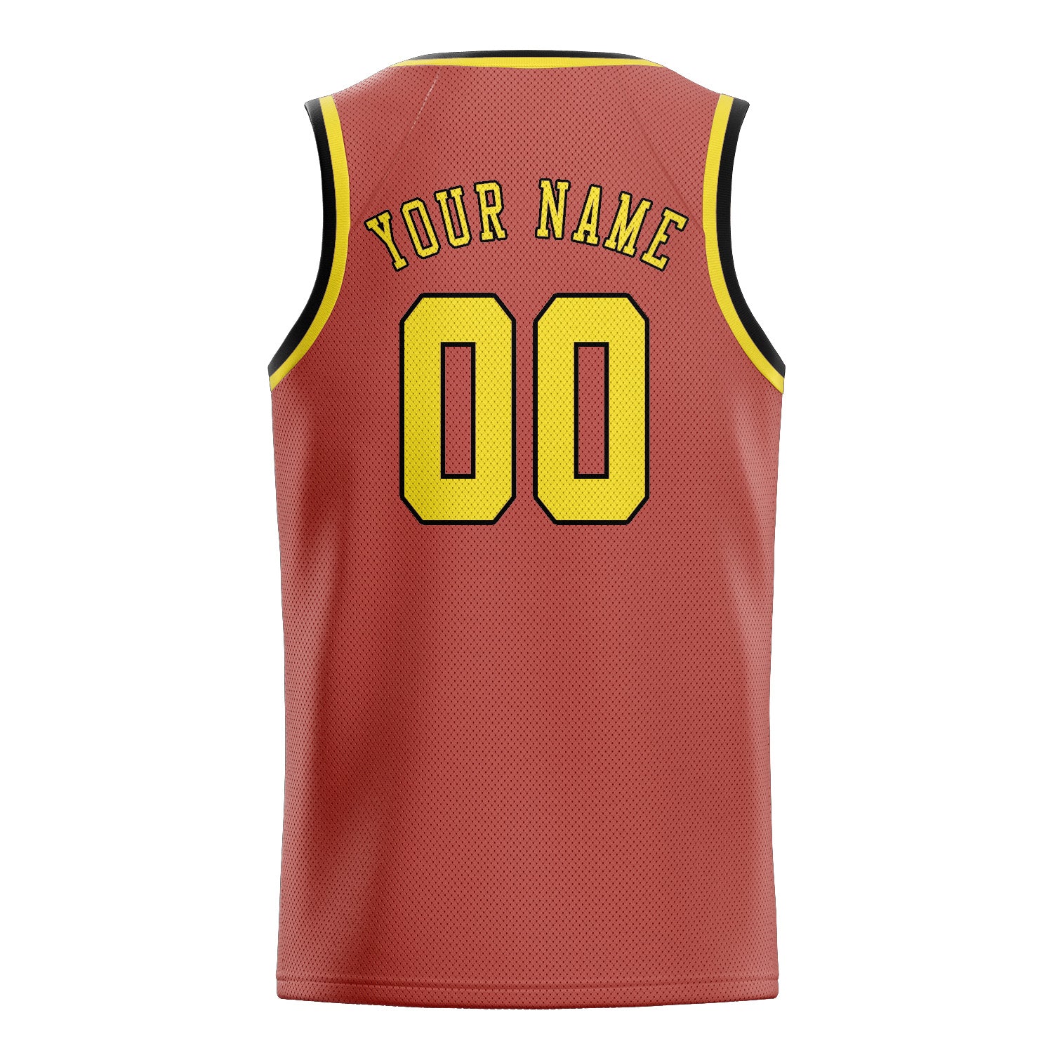 Maillot de basketball personnalisé Copper Rose jaune clair
