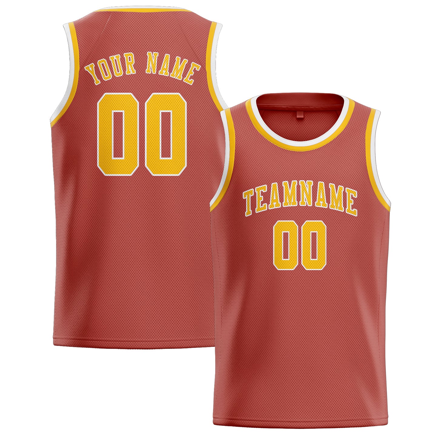 Maillot de basketball personnalisé en cuivre et or rose
