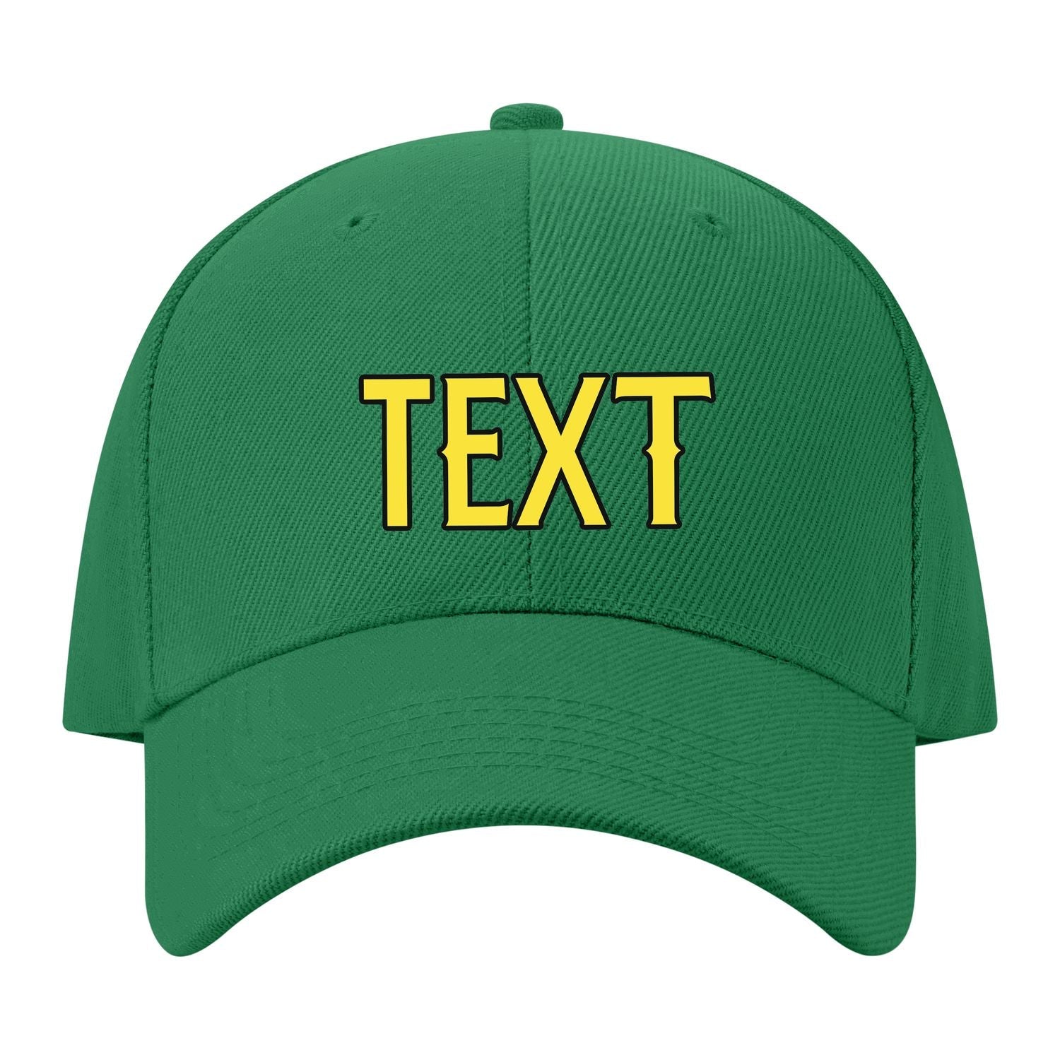 Custom Emerald Green Light Coral Red Hat 29B21726