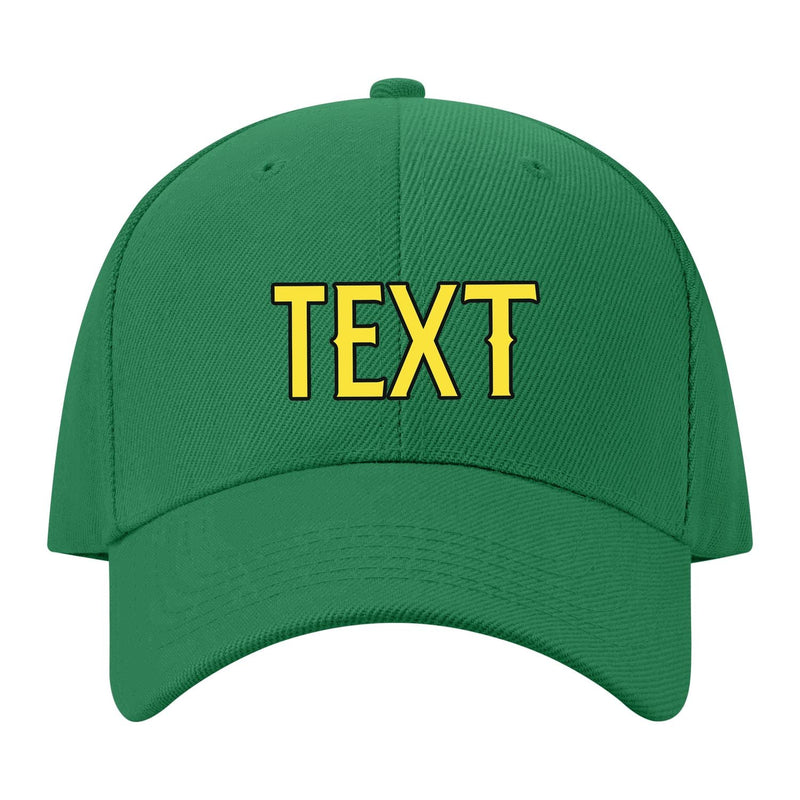 Custom Emerald Green Light Coral Red Hat 29B21726