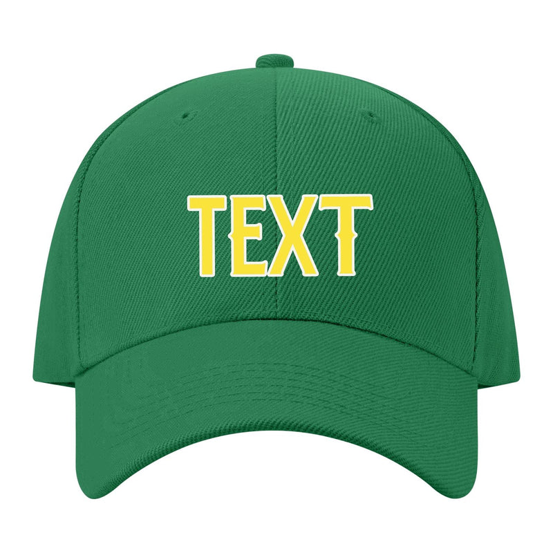 Custom Emerald Green Light Coral Red Hat 29B21826