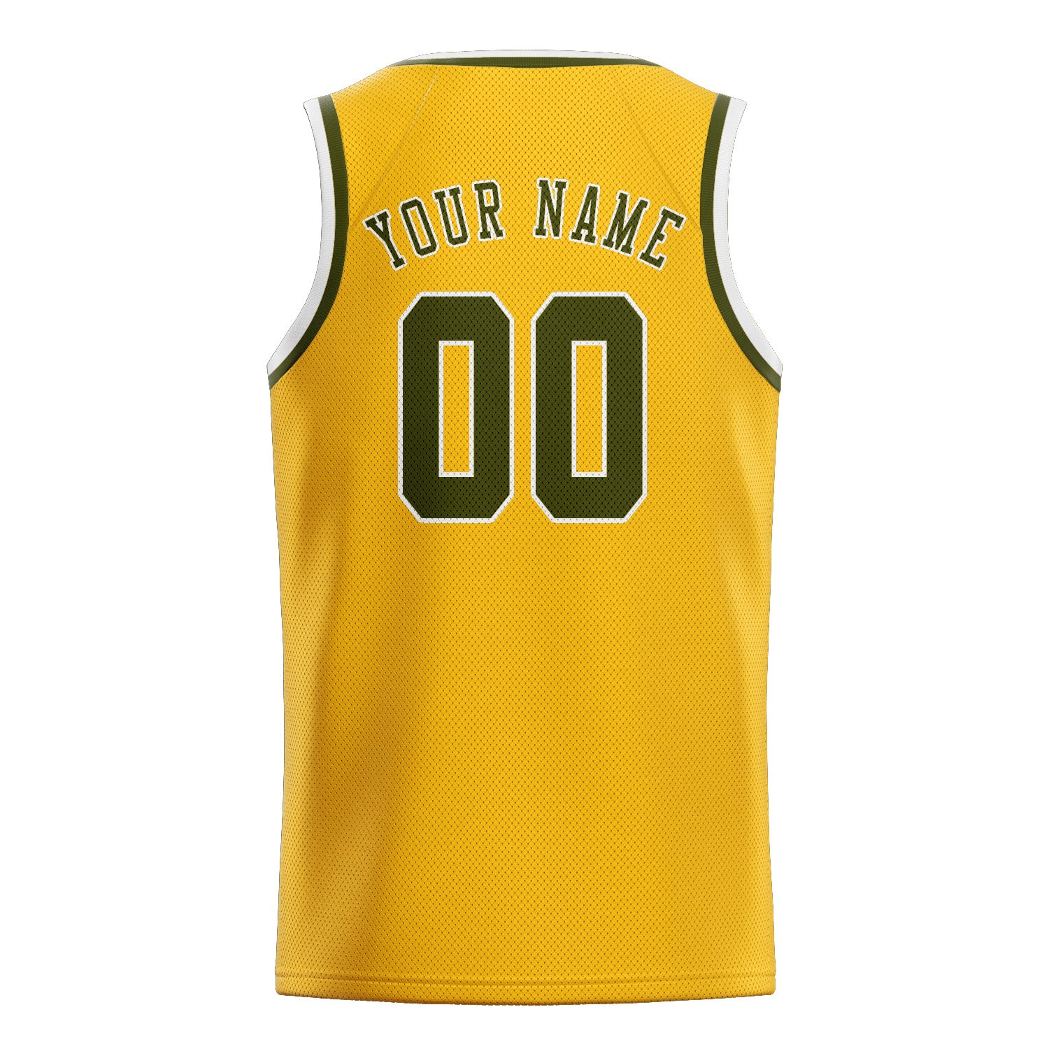 Maillot de basketball personnalisé Gold Olive