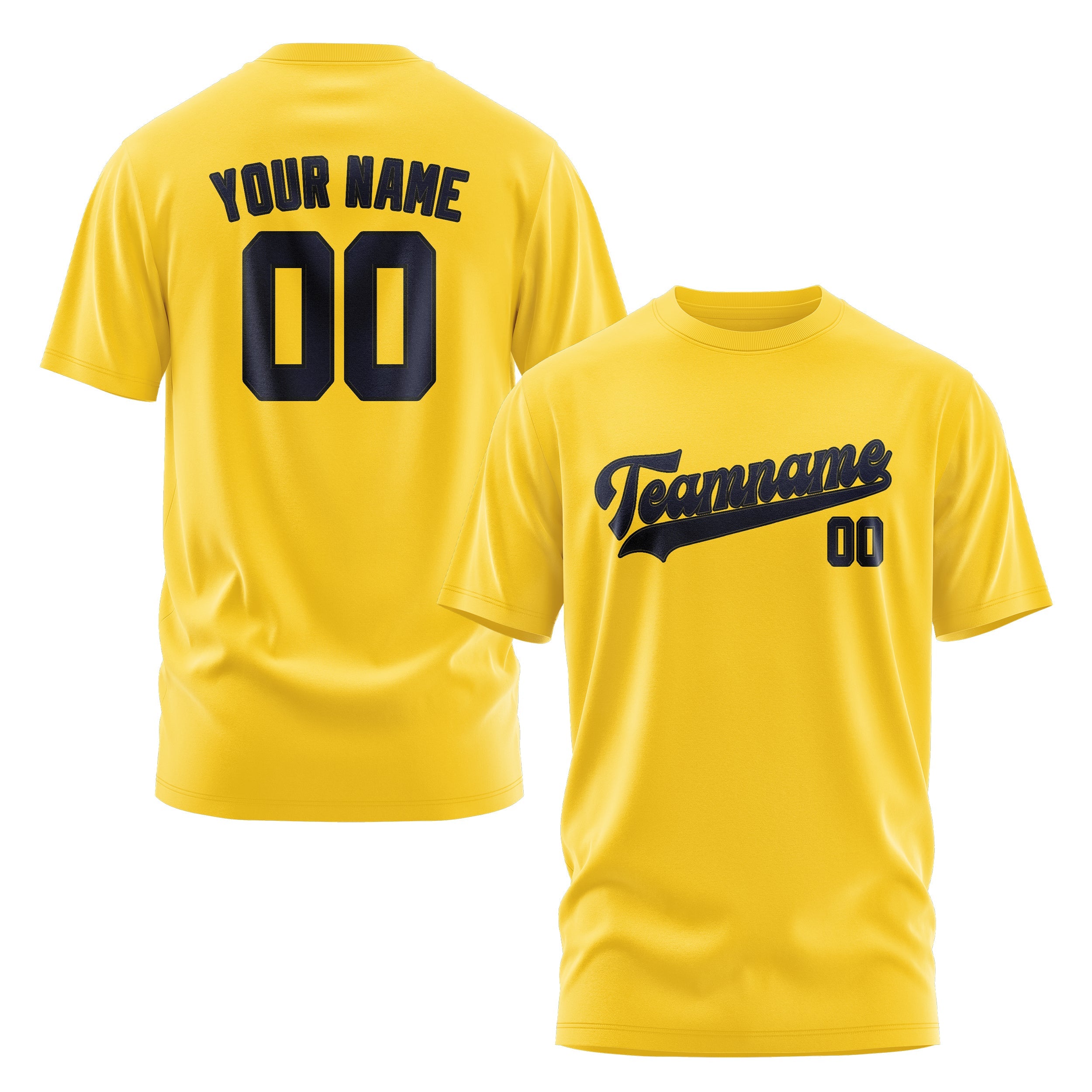 T-shirt personnalisé or marine