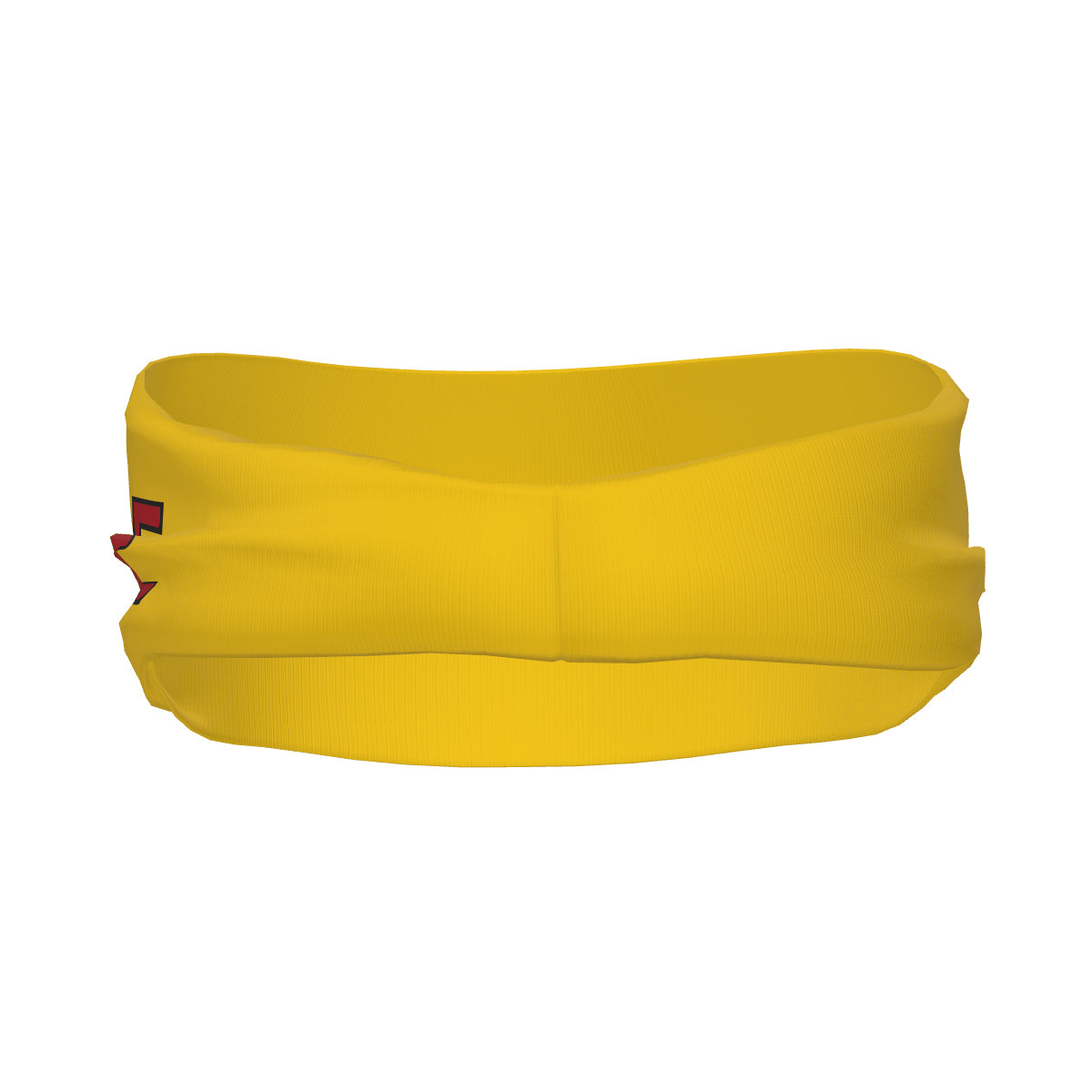 Bandeau de sport personnalisé or et rouge