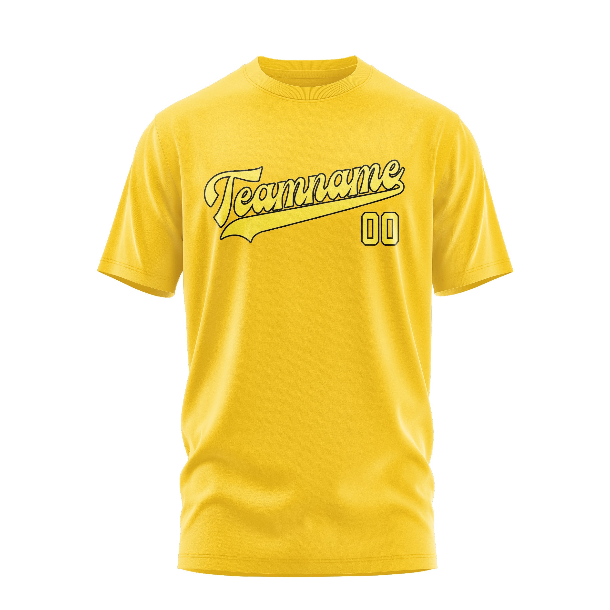 T-shirt personnalisé or clair jaune