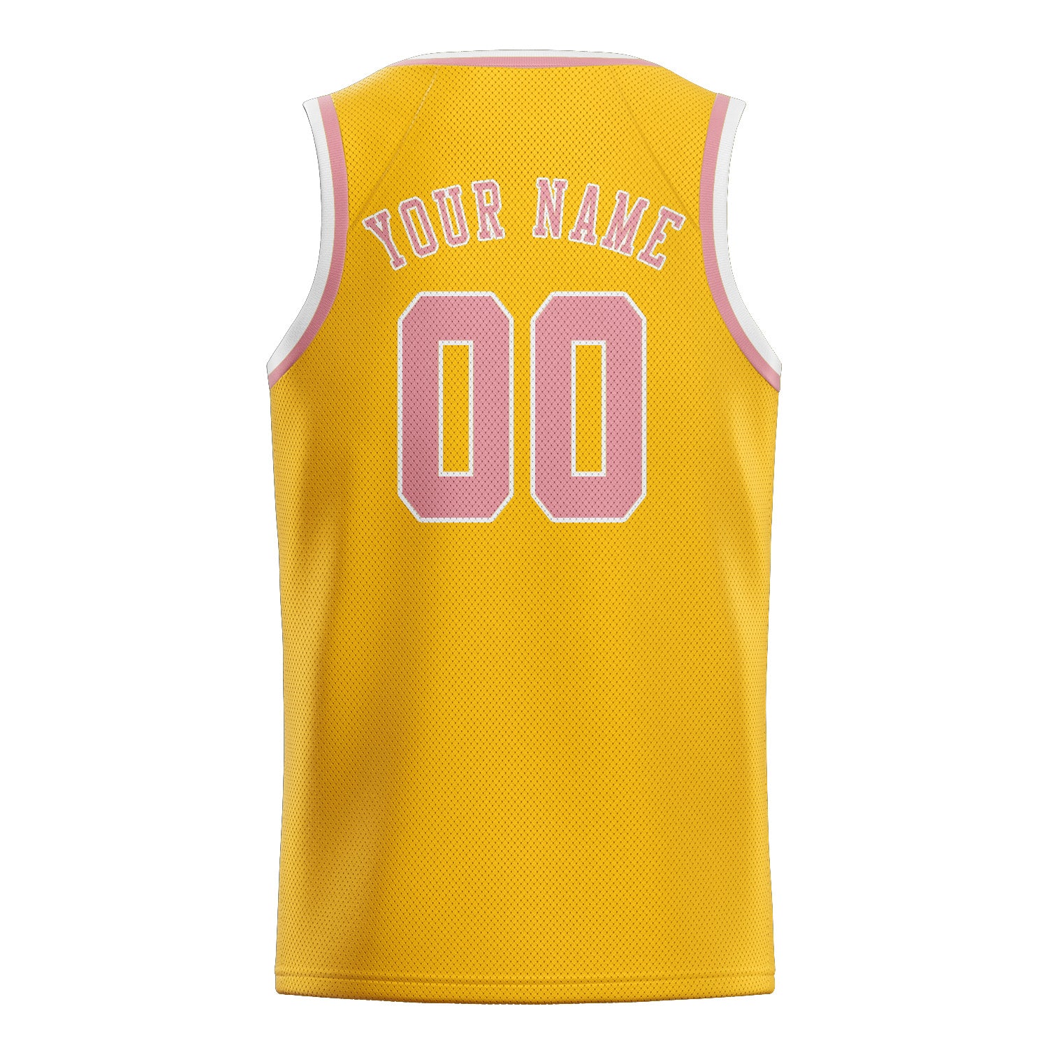 Maillot de basketball personnalisé or rose clair