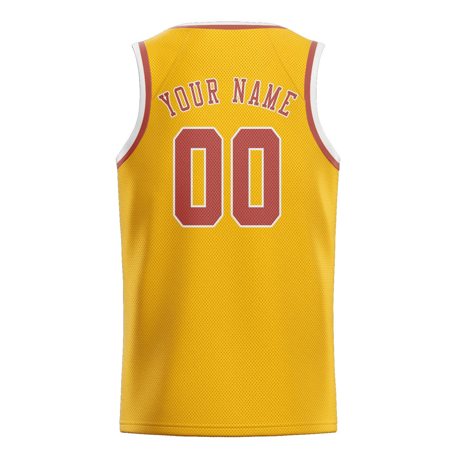 Maillot de basketball personnalisé or, cuivre et rose