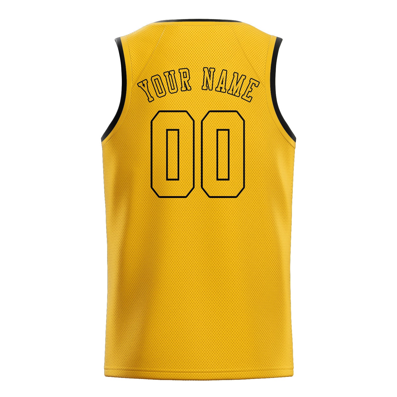 Maillot de basketball doré personnalisé