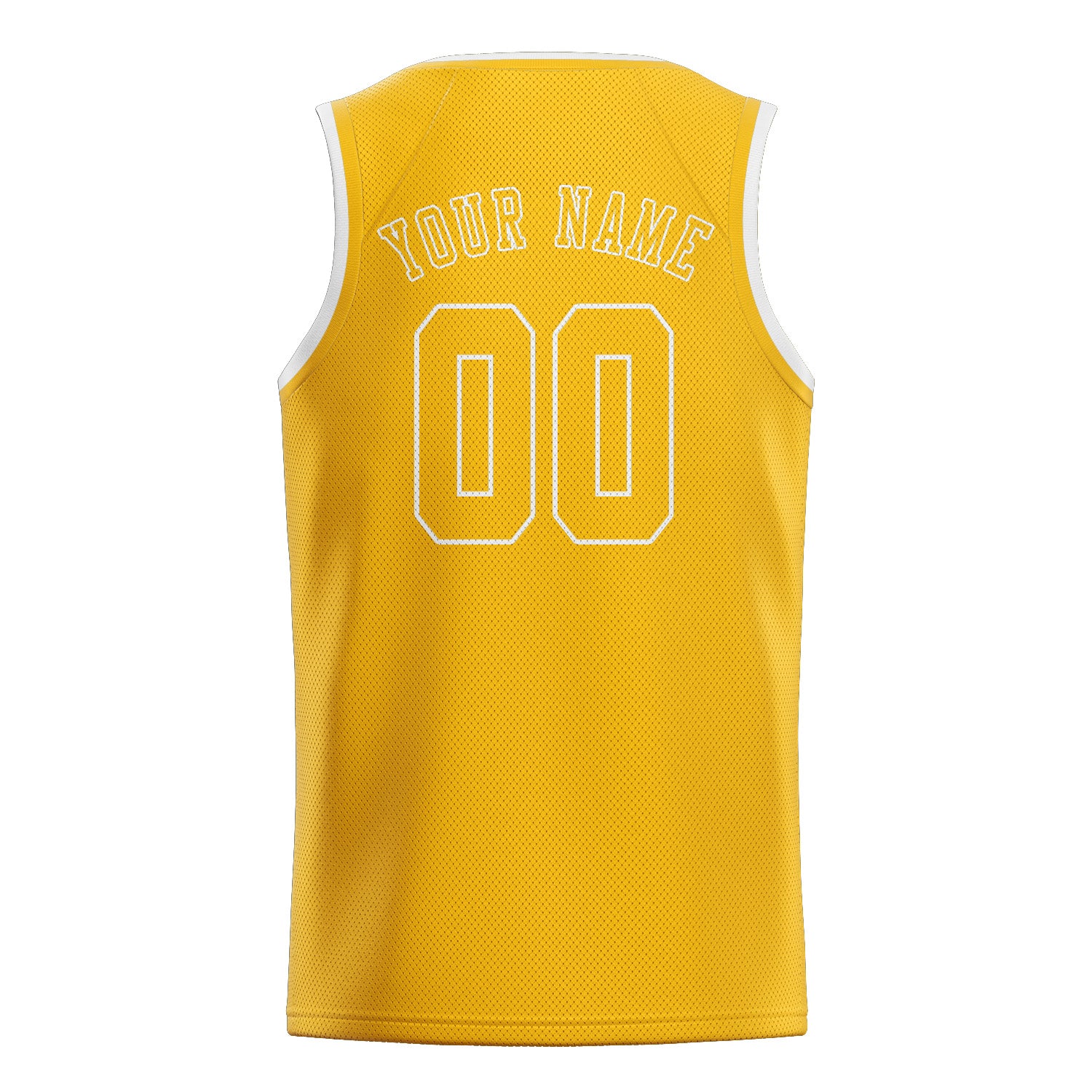 Maillot de basketball doré personnalisé