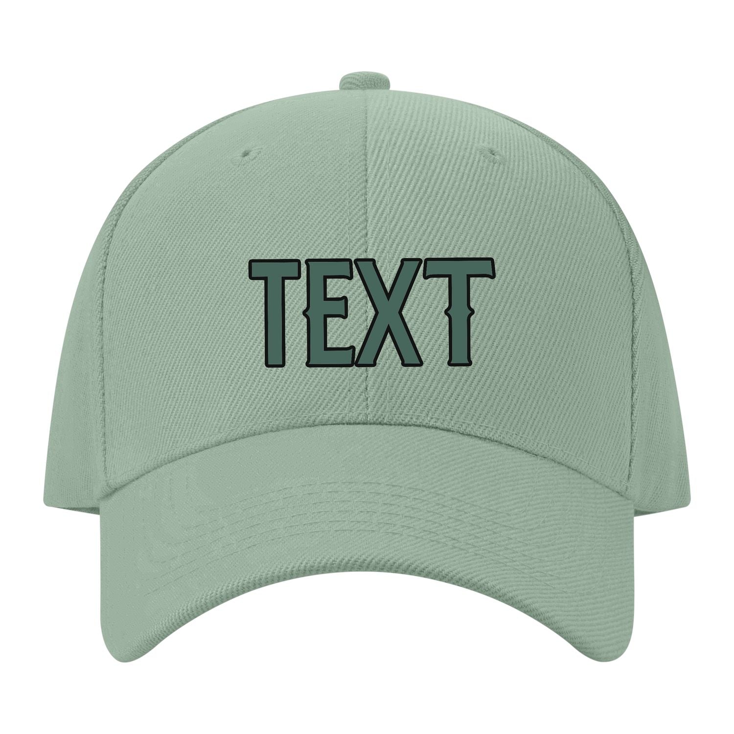 Custom Ash Green Slate Gray Hat 32B21727
