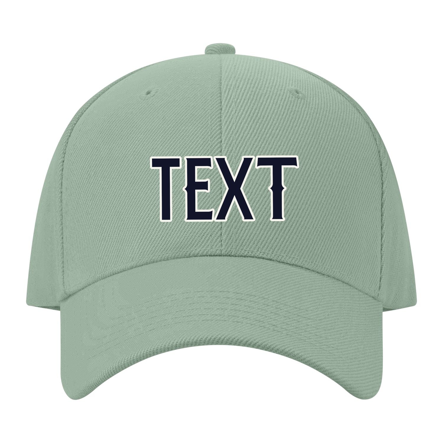 Custom Ash Green Pale Peach Hat 32B21811