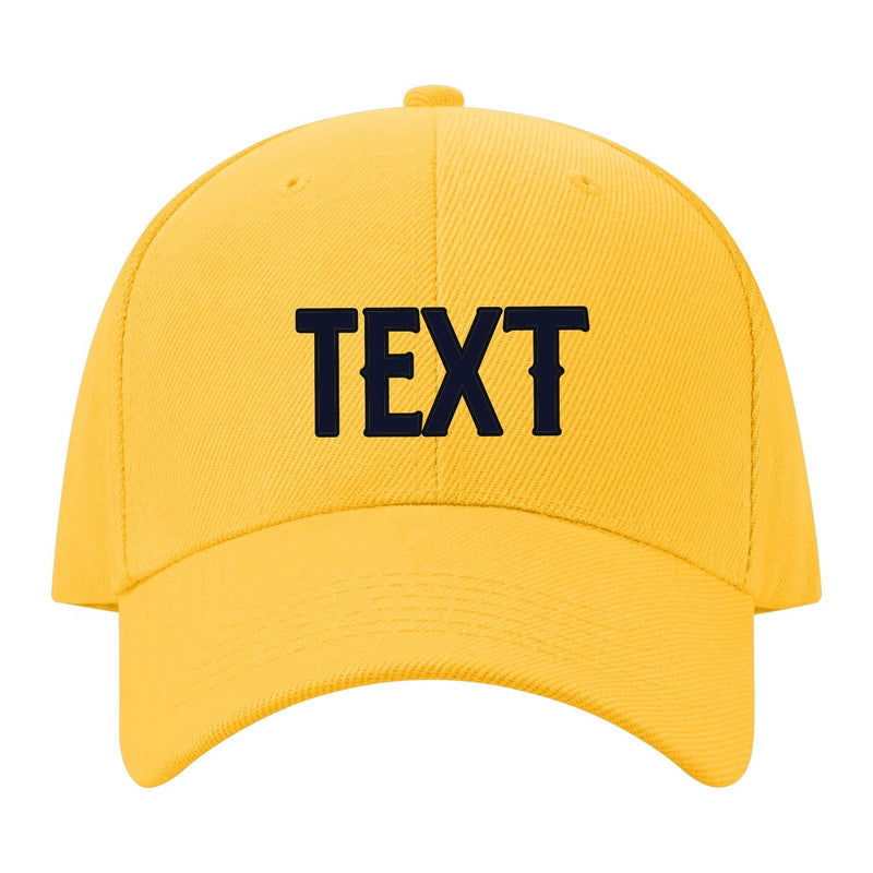 Custom Gold Pale Peach Hat 33B21711