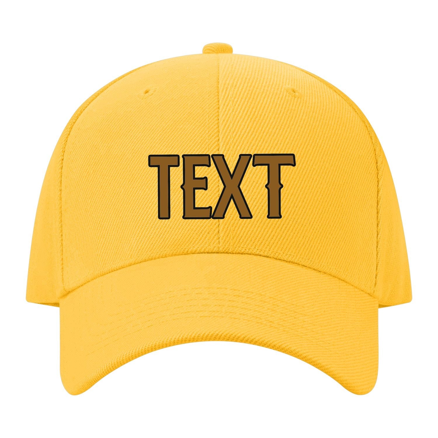 Custom Gold Dark Green Hat 33B21722
