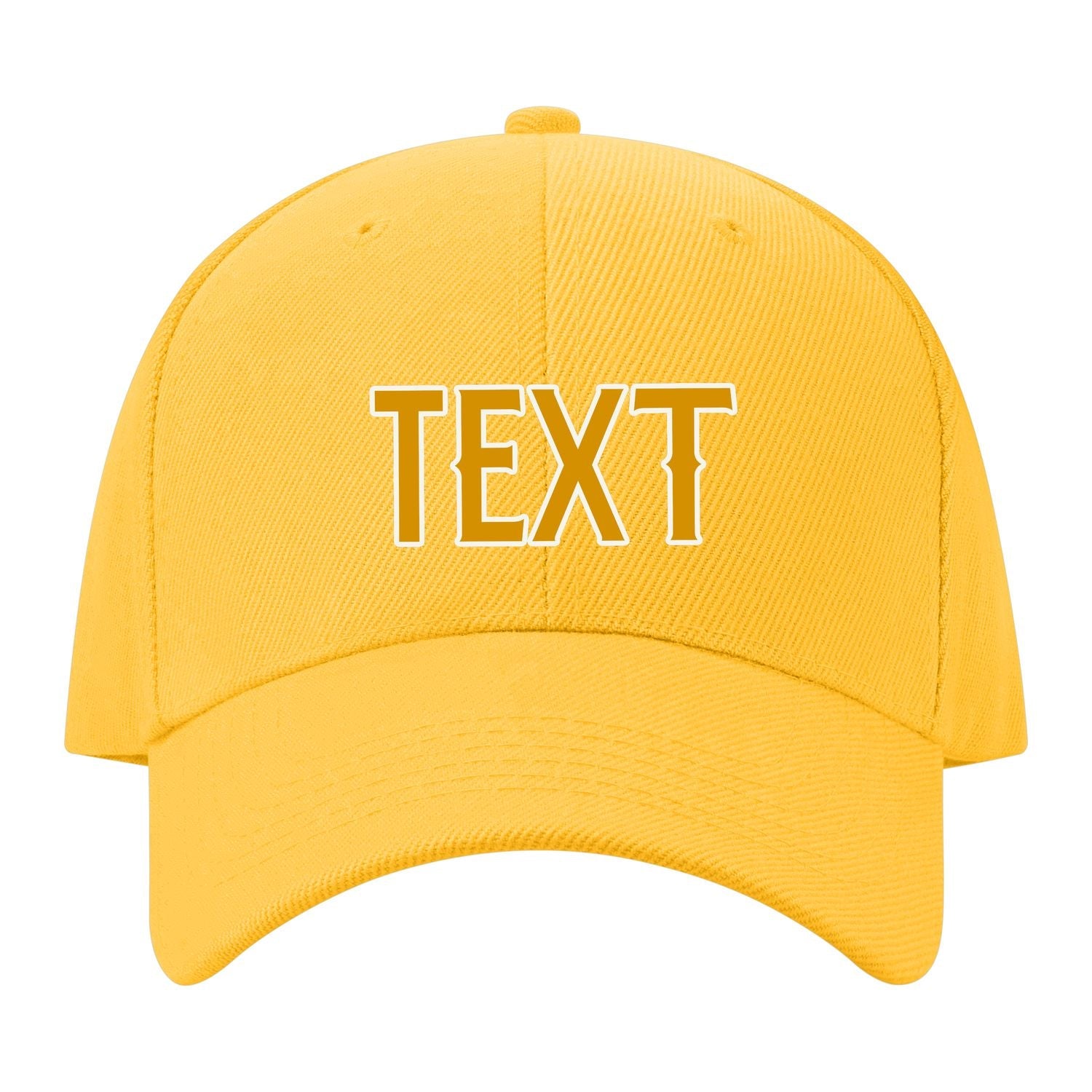 Custom Gold Sky Blue Hat 33B21819