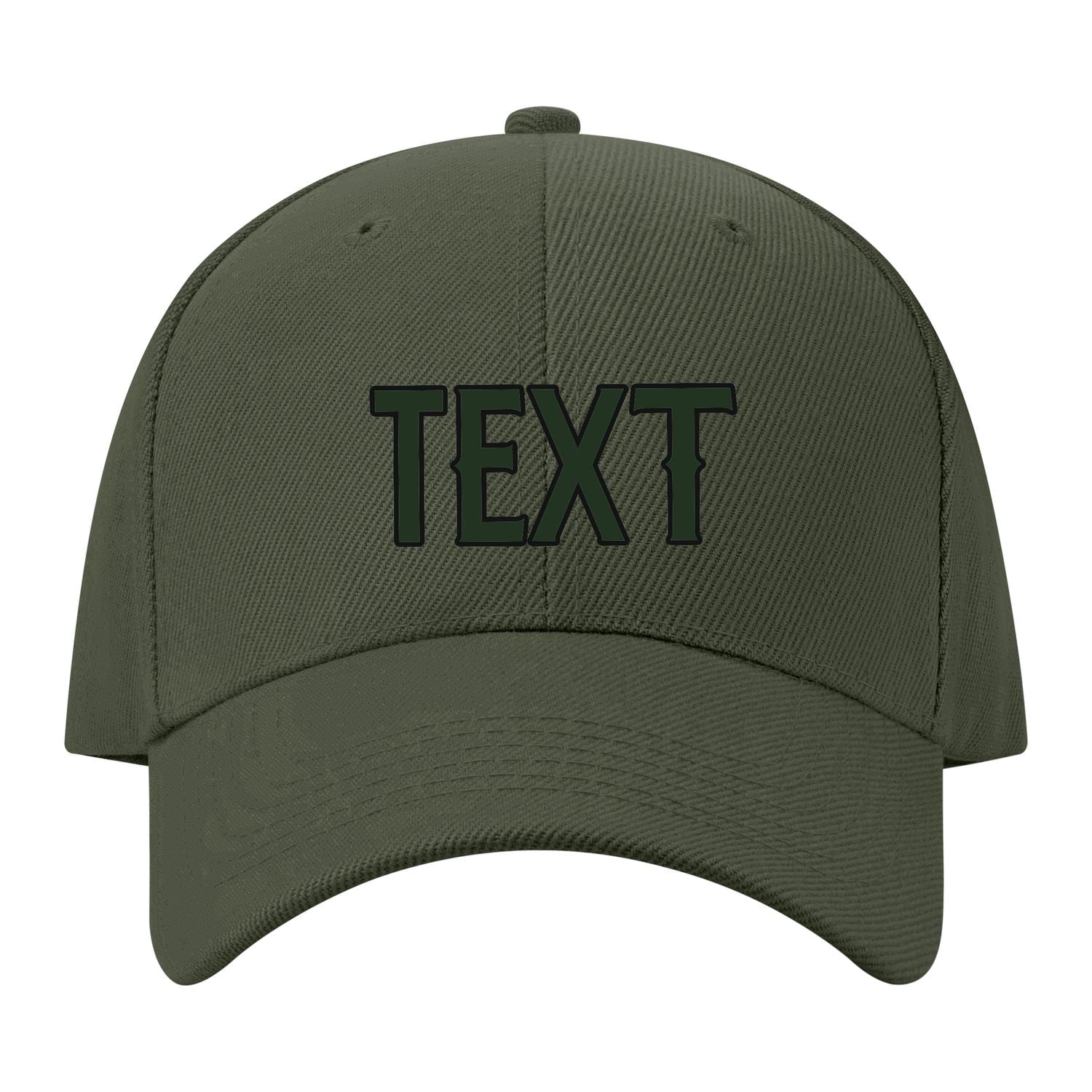 Custom Dark Green Red Hat 34B21706