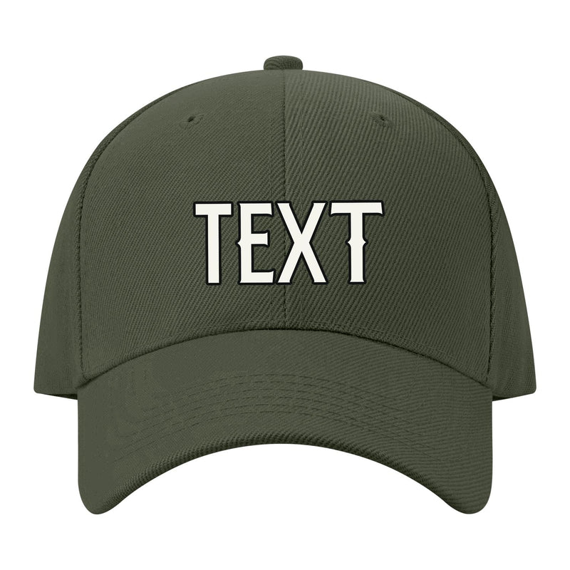 Custom Dark Green Pale Ice Blue Hat 34B21718