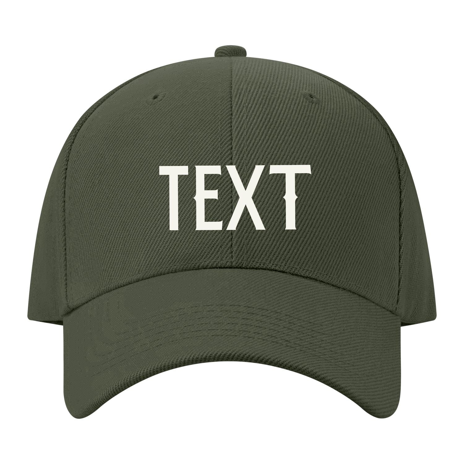 Custom Dark Green Pale Ice Blue Hat 34B21818