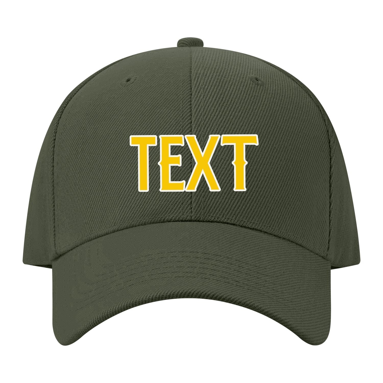 Custom Dark Green Peach Powder Hat 34B21830