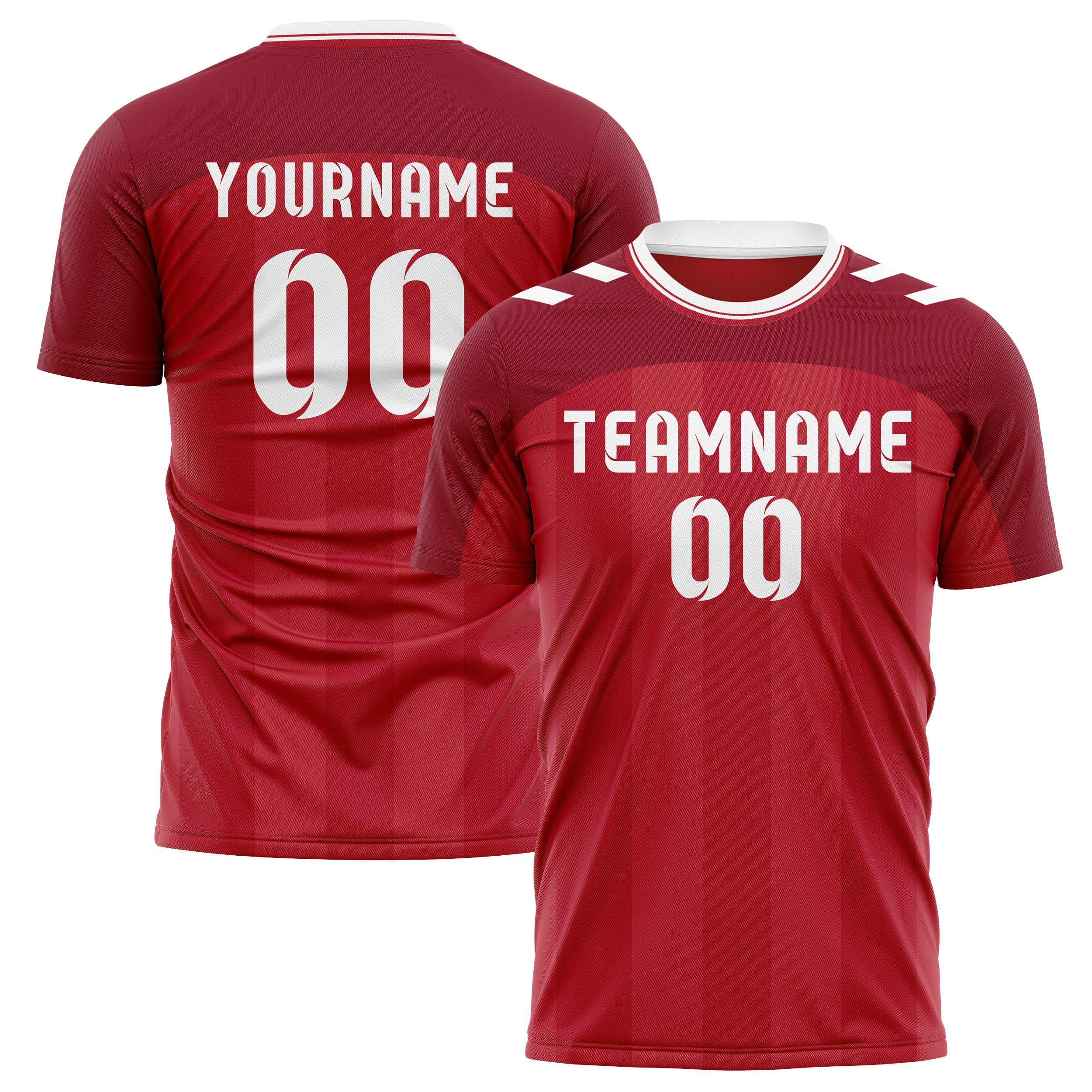 Maillot domicile de football inspiré du Danemark – Nom, numéro et logo personnalisés