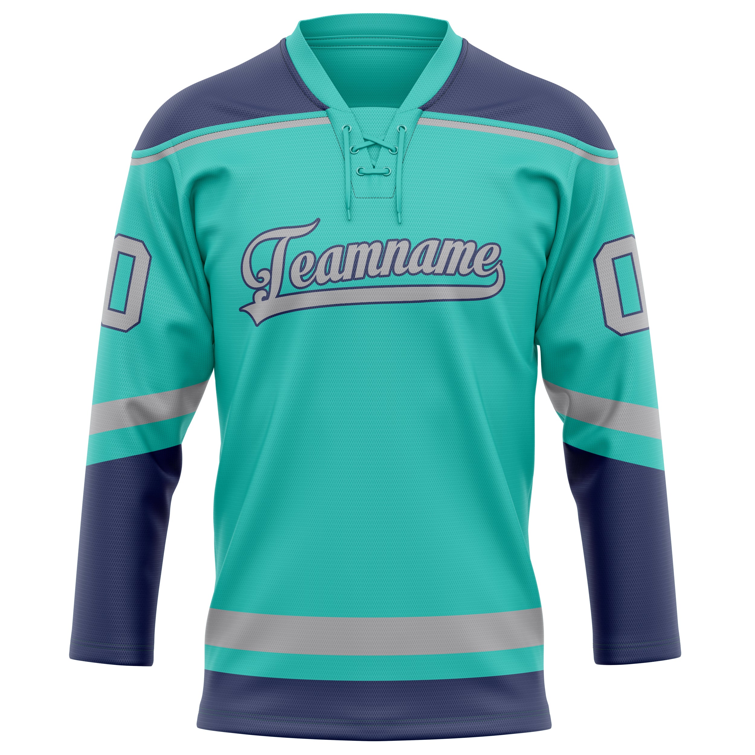 Maillot de hockey personnalisé bleu marine uni