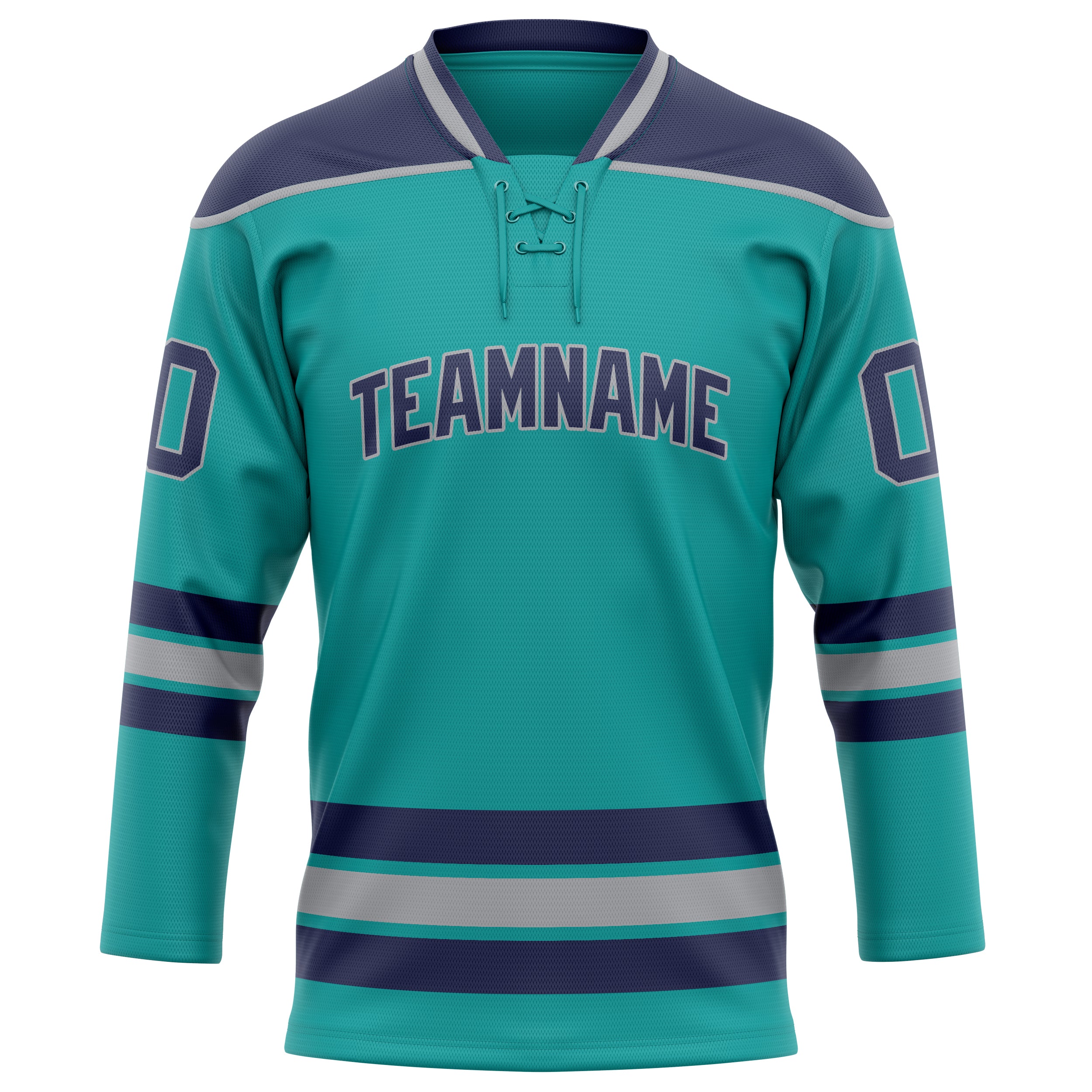 Maillot de hockey personnalisé bleu marine uni