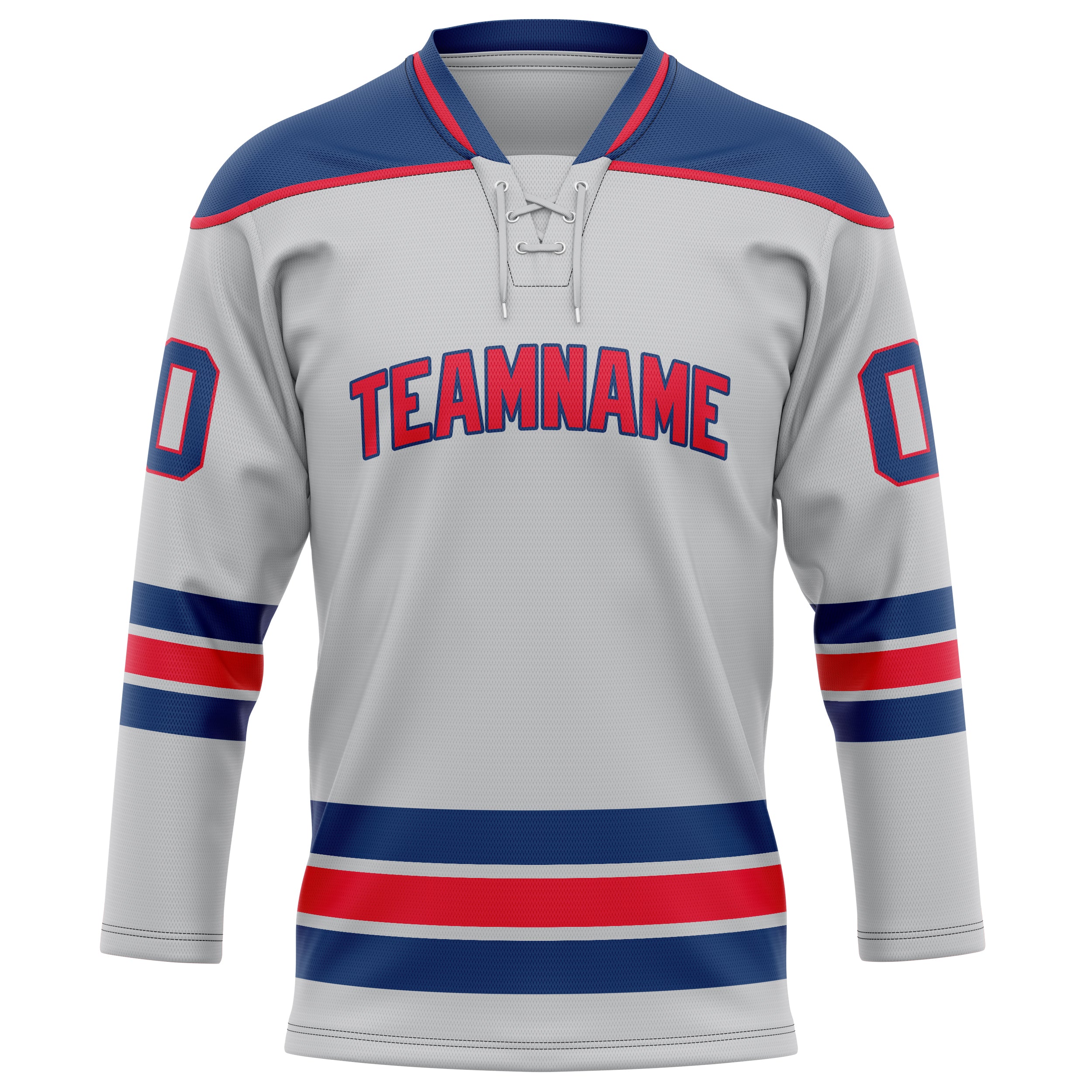 Maillot de hockey personnalisé gris royal uni