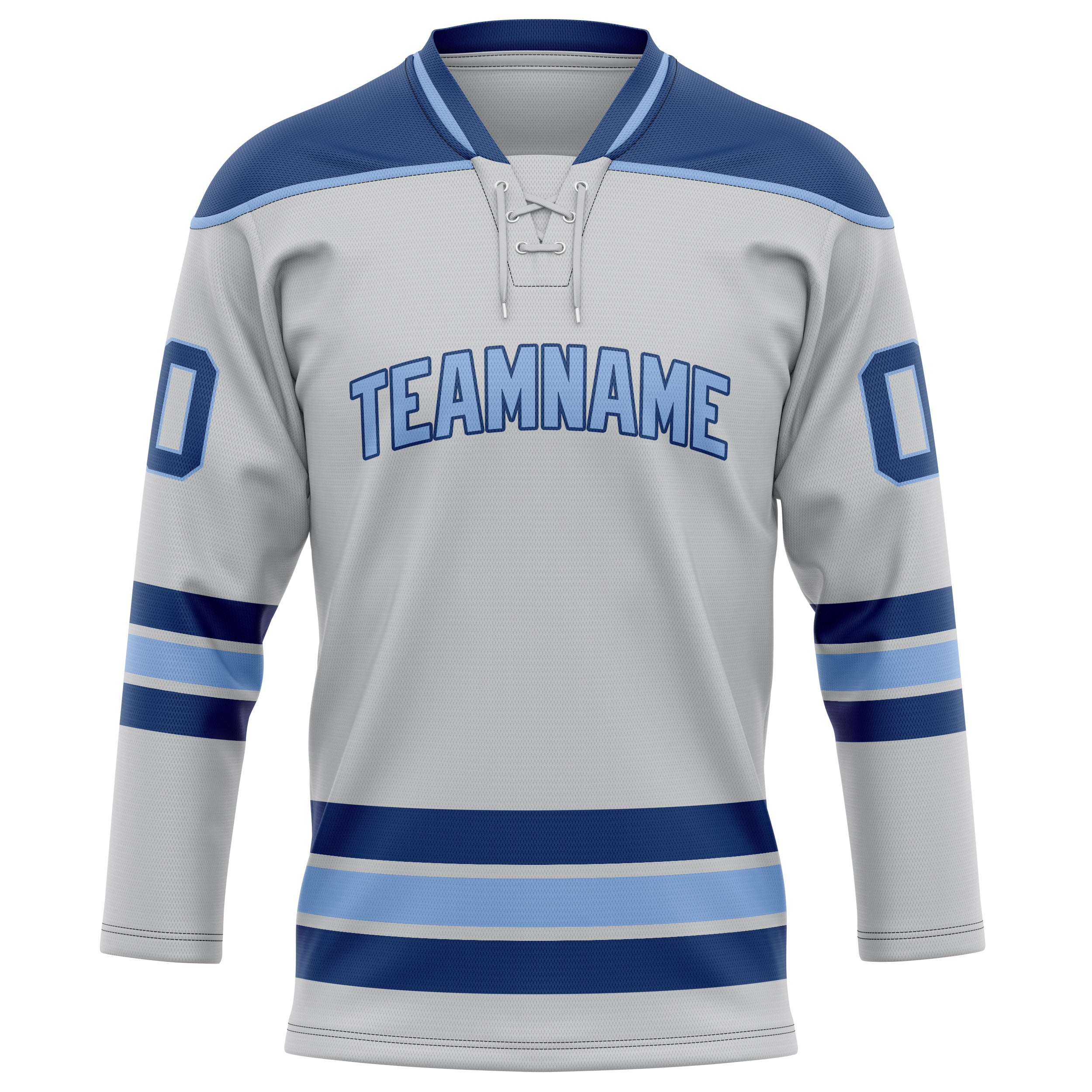 Maillot de hockey personnalisé gris royal uni