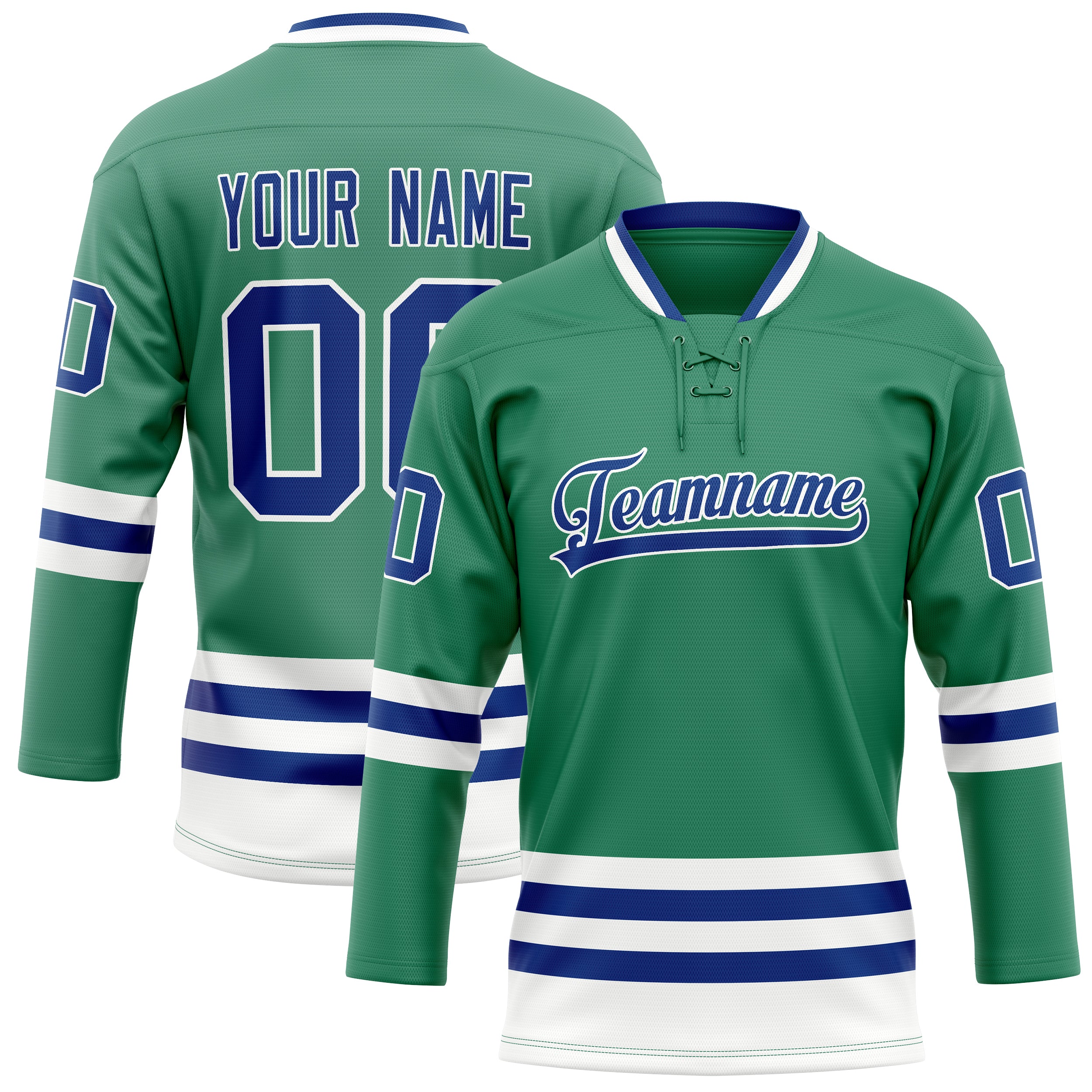 Custom Green Royal Solid Colour Hockey Jersey