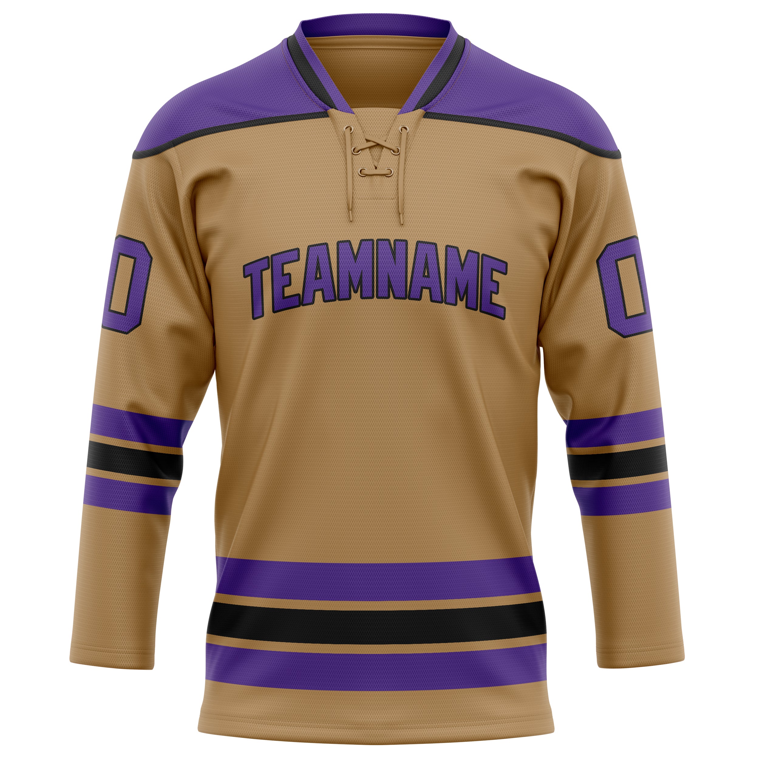Maillot de hockey personnalisé Old Gold violet uni