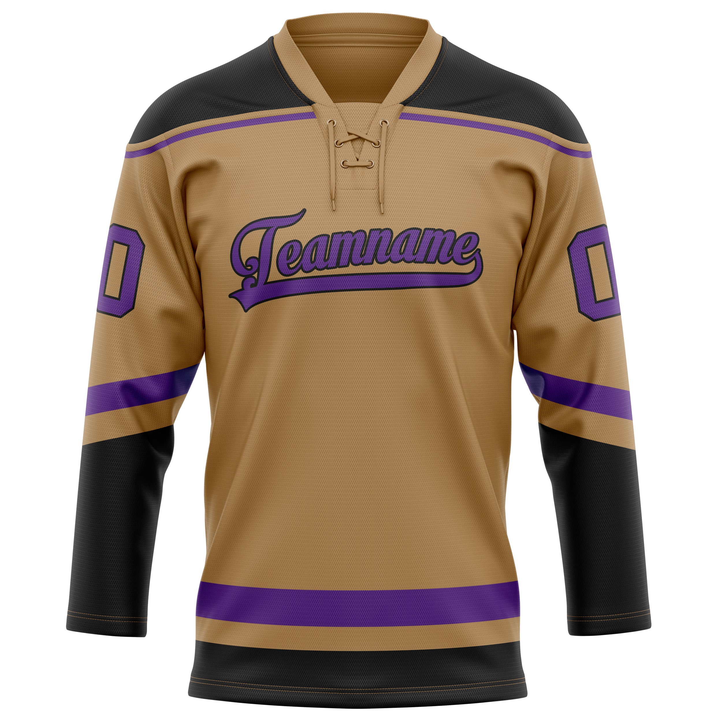 Maillot de hockey personnalisé Old Gold violet uni