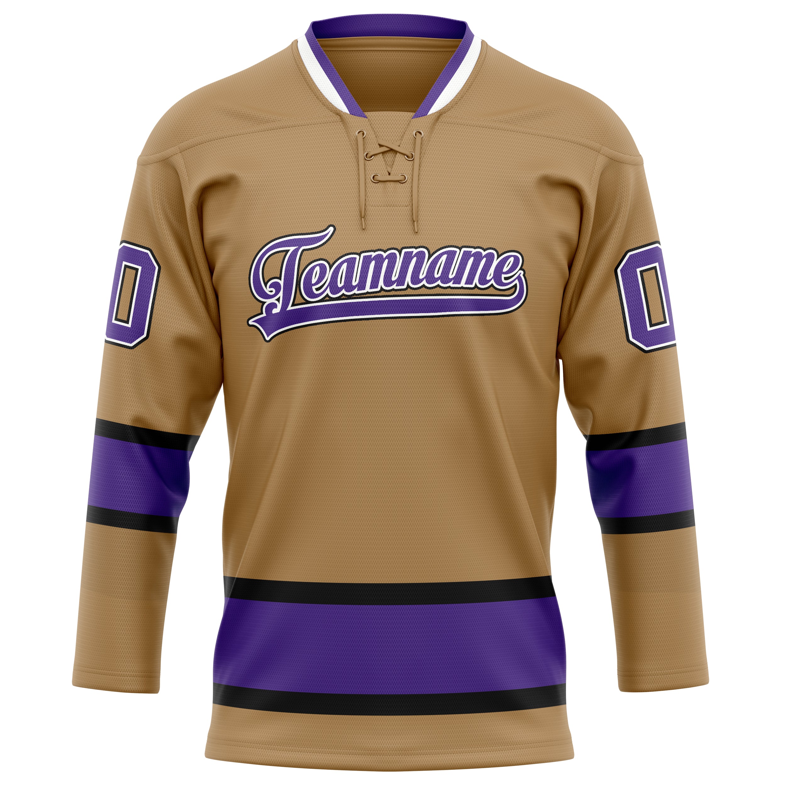 Maillot de hockey personnalisé Old Gold violet uni