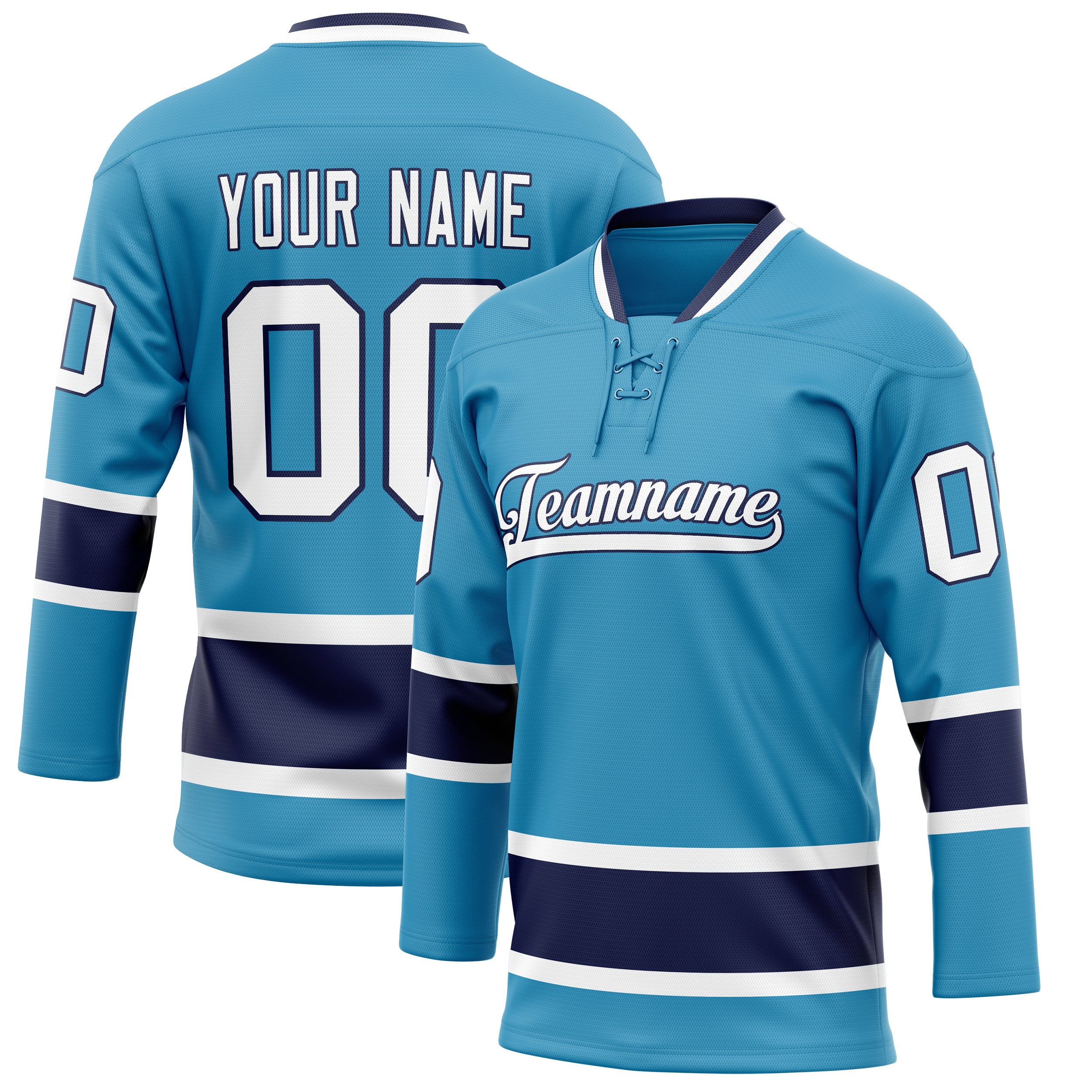 Maillot de hockey personnalisé Panther bleu marine uni