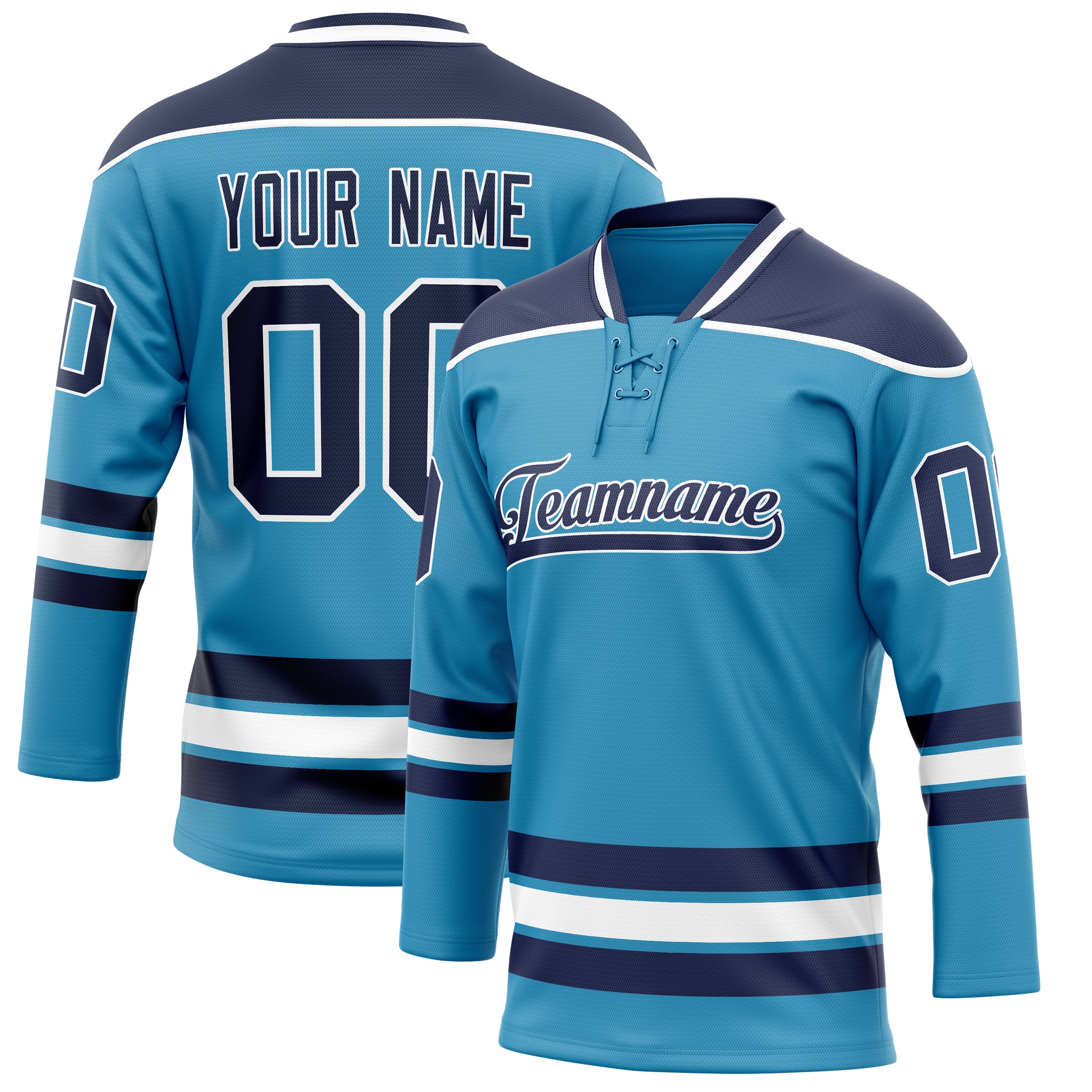 Maillot de hockey personnalisé Panther bleu marine uni